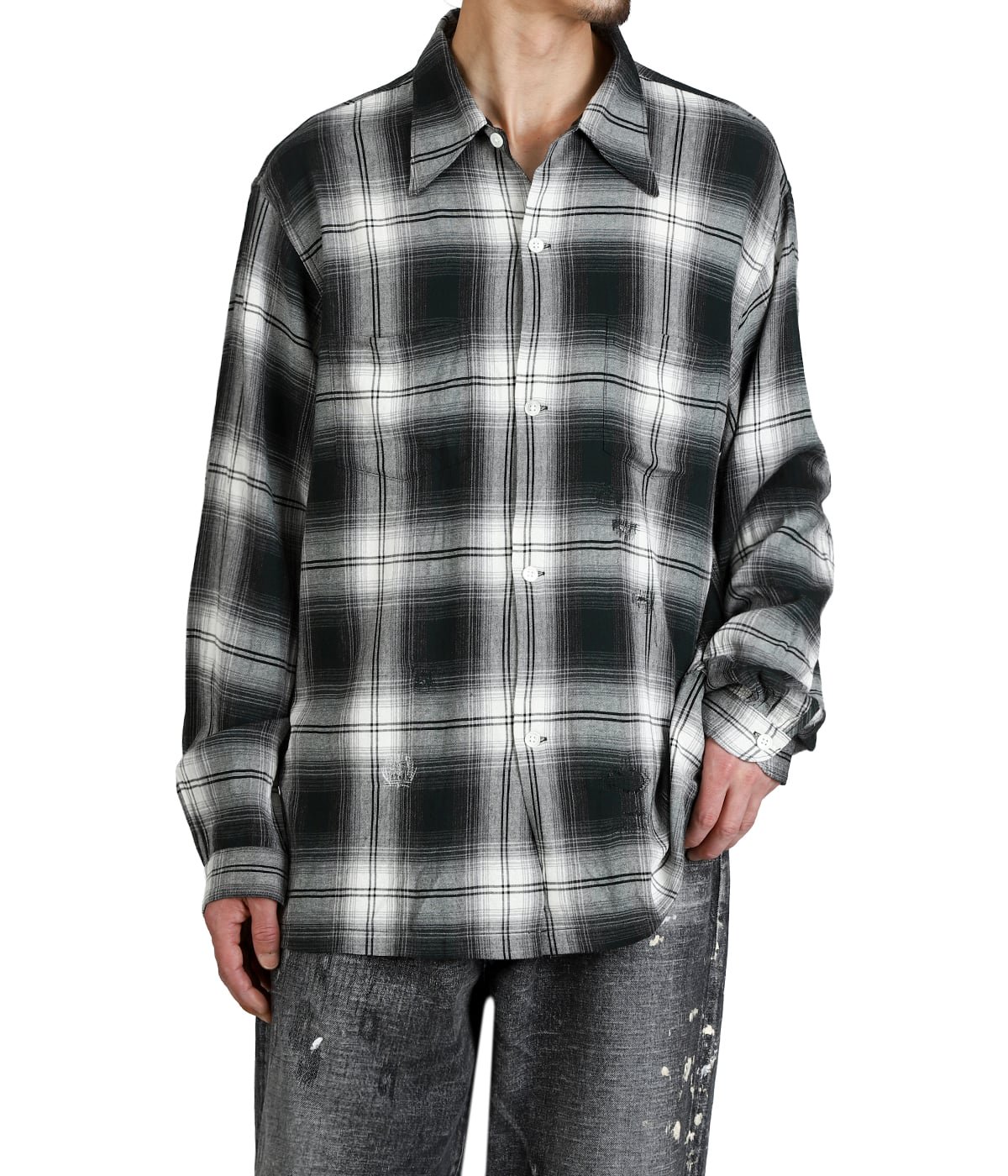 REMADE RAYON PLAID SHIRT AGED | BOW WOW(バウワウ) / トップス 長袖