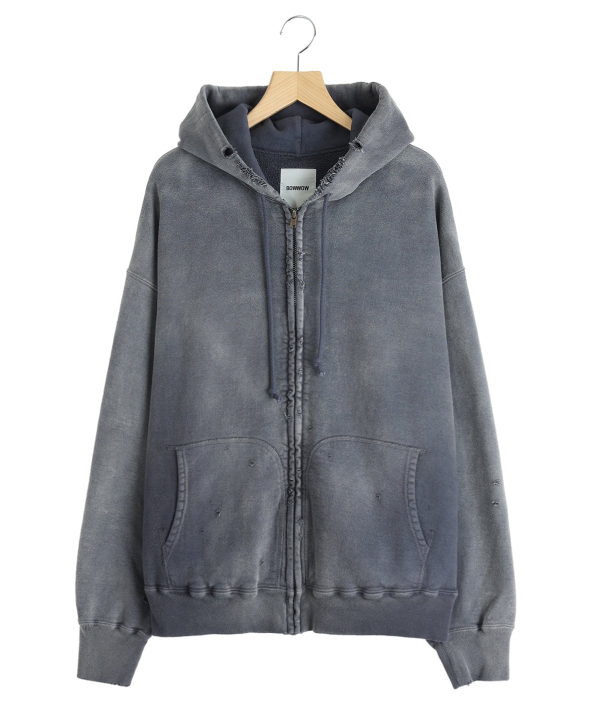 WEATHERED ZIP HOODIE | BOW WOW(バウワウ) / トップス パーカー