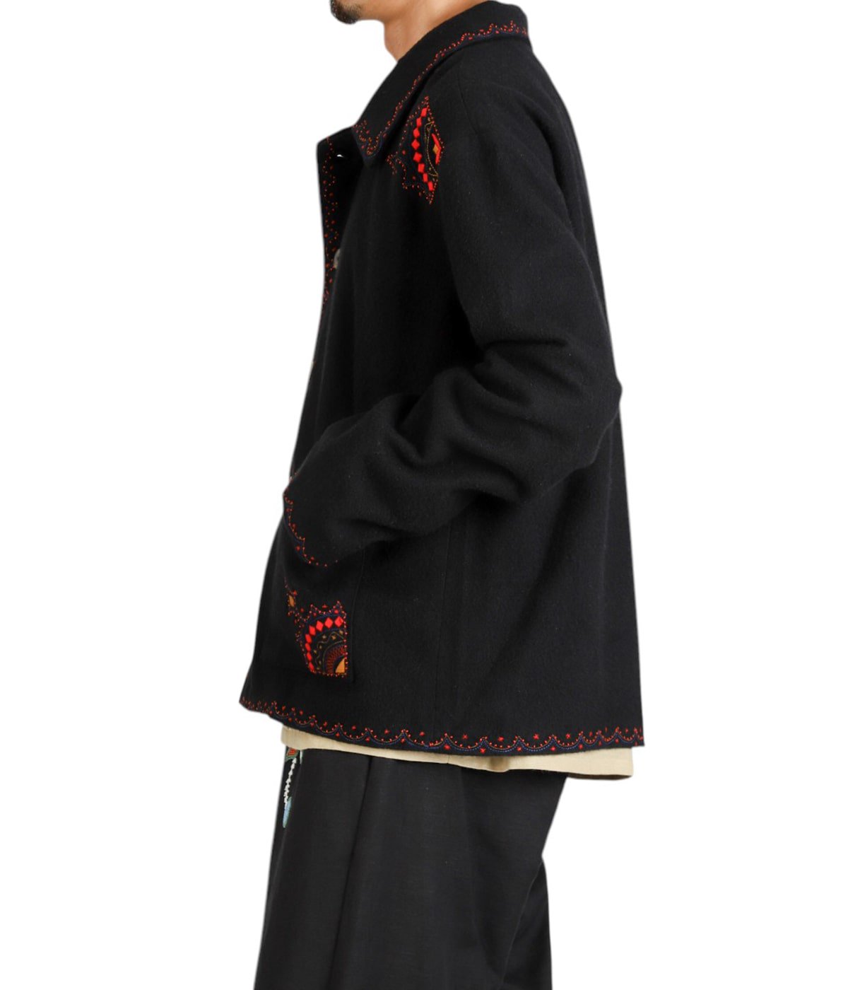 model(175cm / 60kg)B85 W75 H92 着用サイズ：M