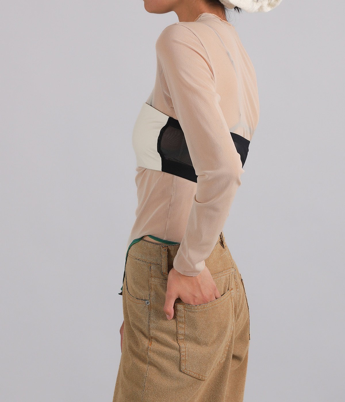 レディース】Bodysuit 088 Longsleeves チュールネット | OVERNEATH