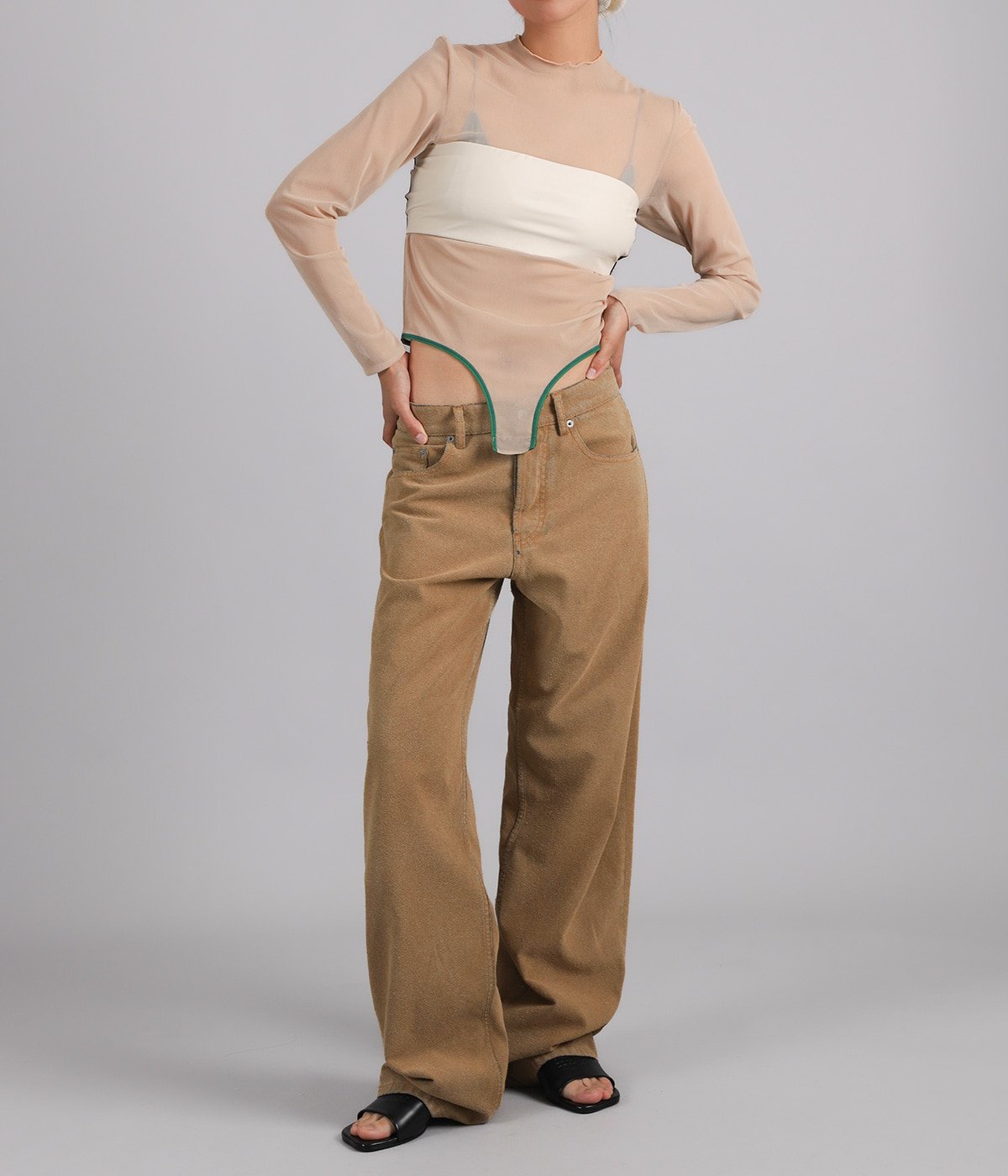 レディース】Bodysuit 088 Longsleeves チュールネット | OVERNEATH