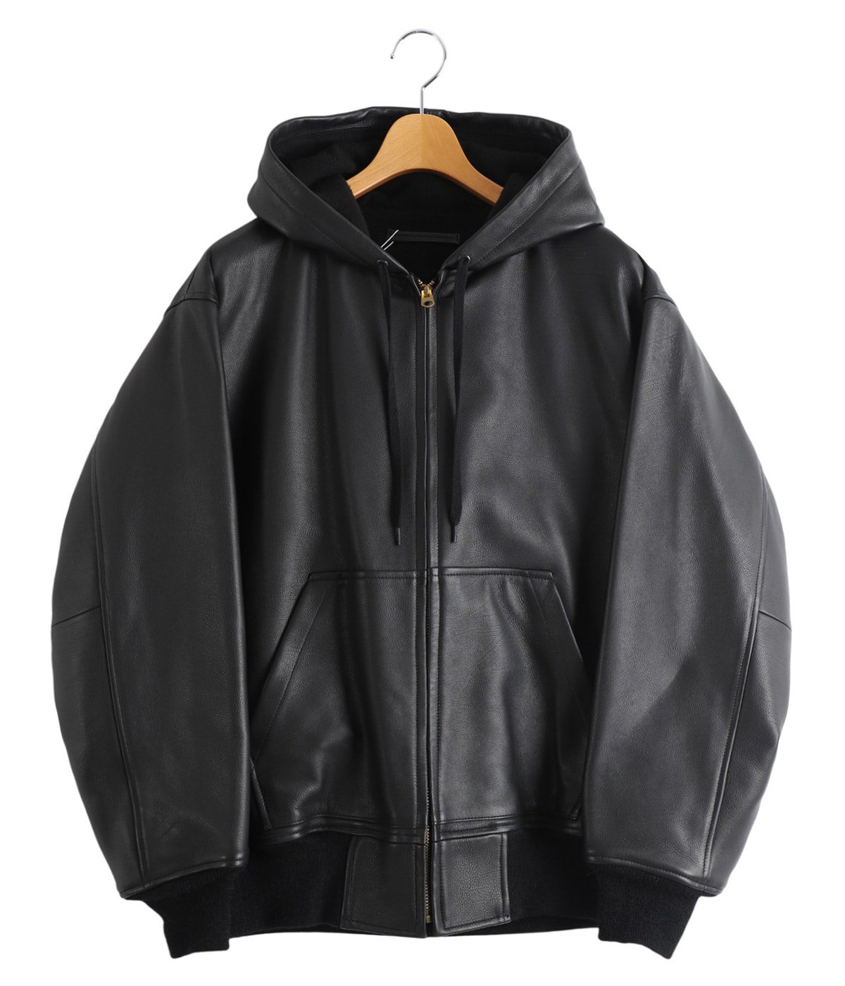 カーフスキン ジップパーカ | COMOLI(コモリ) / アウター レザー