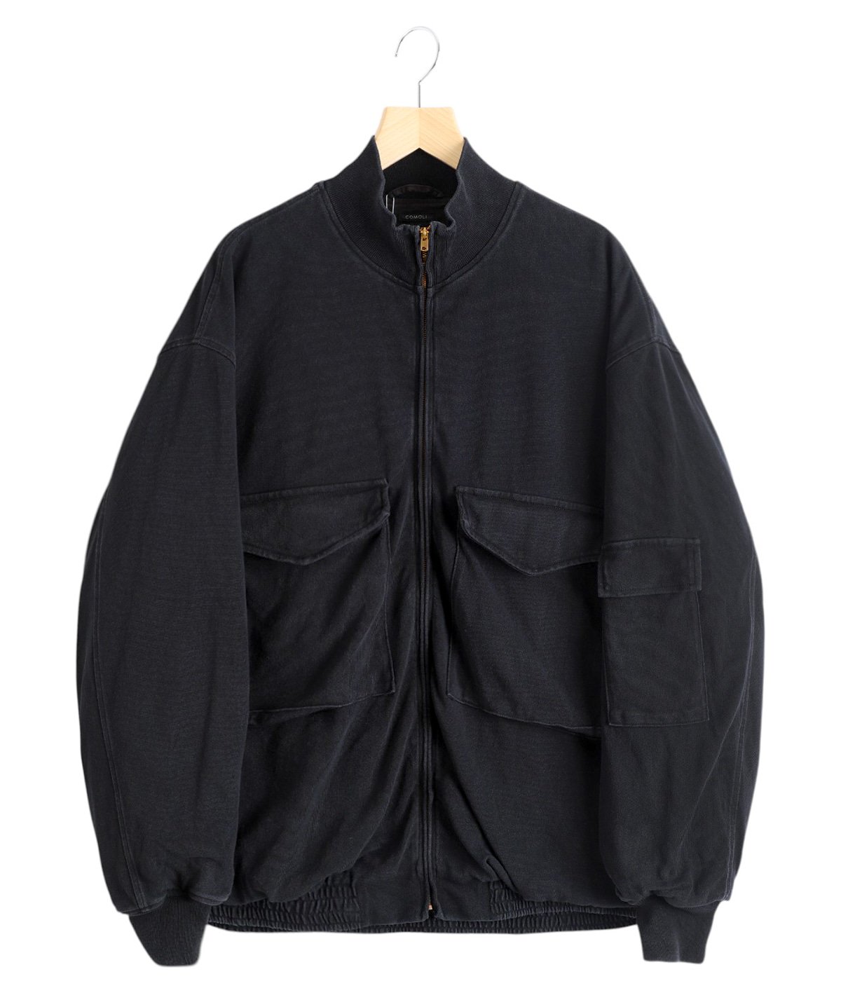 COMOLI 24SS コットンジャージ G8ジャケット 3 COMOLI コットンジャージ G8ジャケット BLACK | CASANOVA&CO