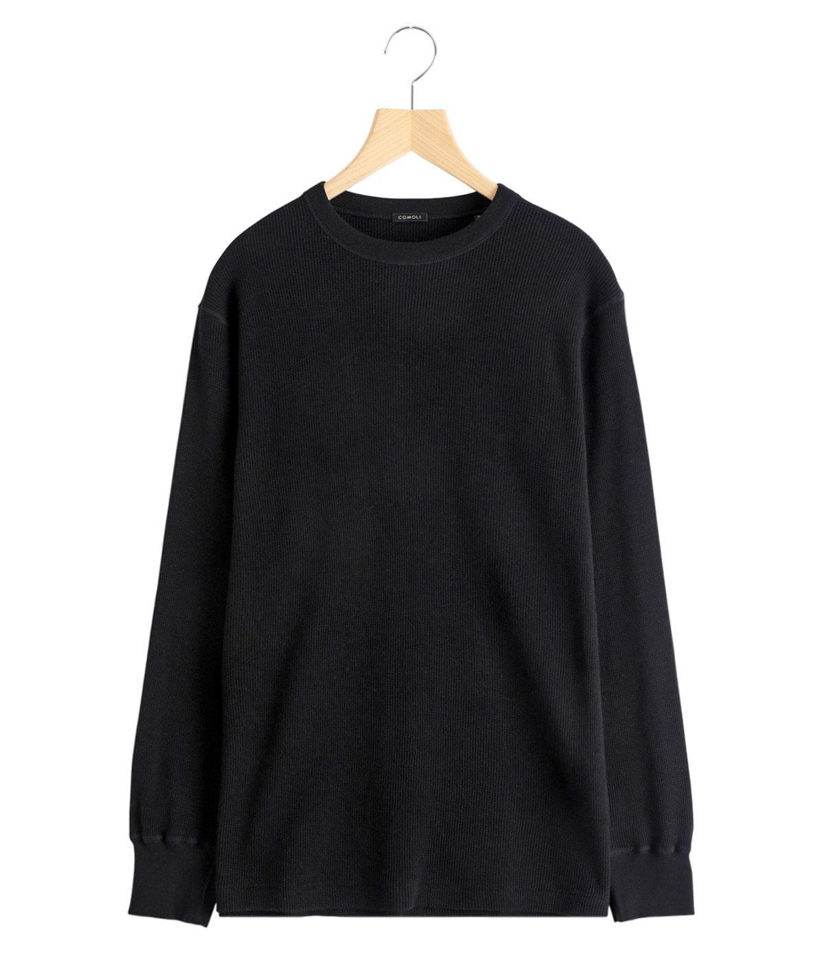 コットンカシミヤ ワッフル長袖クルー | COMOLI(コモリ) / トップス