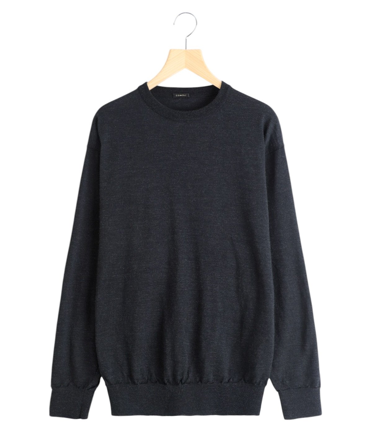 24AW COMOLI  コモリ ウールクルーネックニット　ネイビー　新品未使用 COMOLI (コモリ) ウール クルーネックニット
