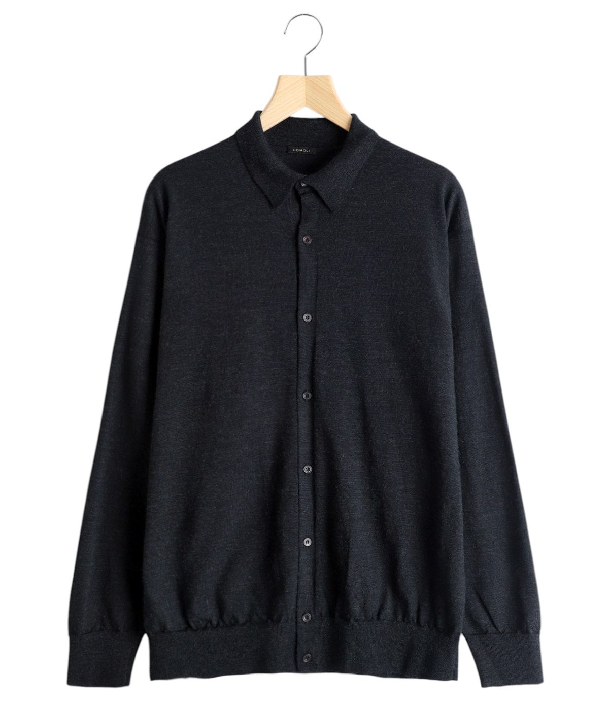 comoli 24aw ウール襟付きカーディガン　サイズ3 ほぼ新品 COMOLI] コモリ ウール 衿付きカーディガン | INS ONLINE STORE