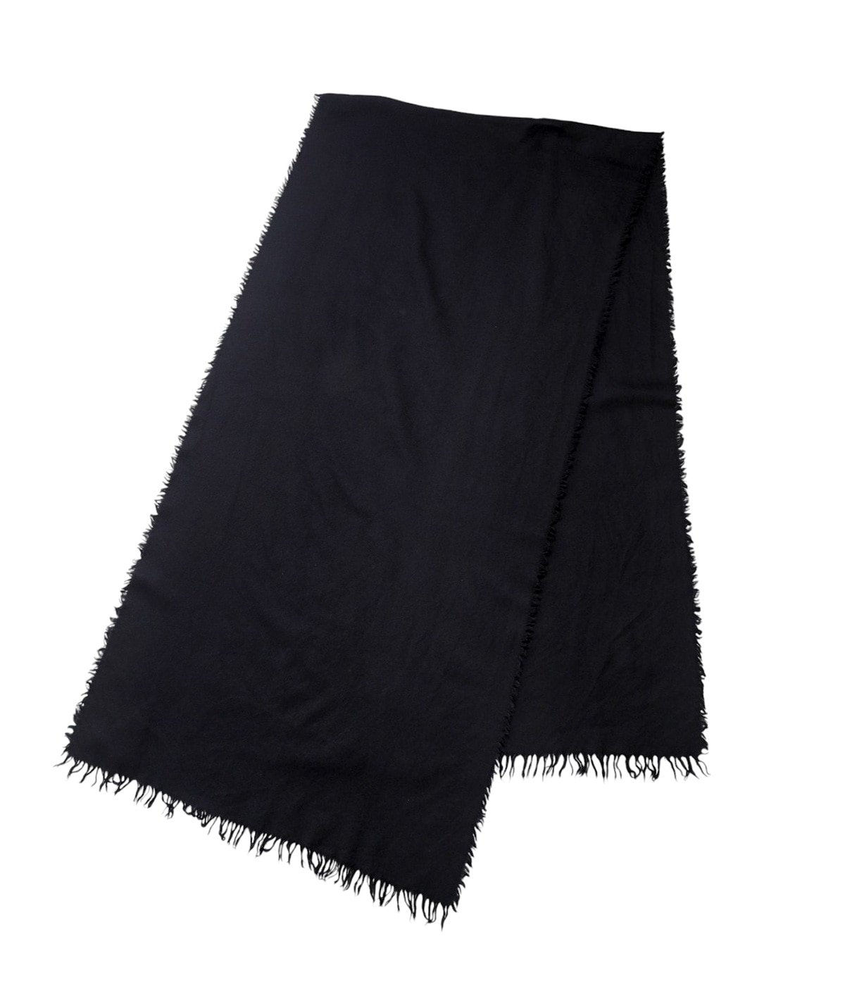 24aw comoli カシミヤシルク 製品染ストール COMOLI カシミヤ シルク 製品染 ストール, Black – Navyblue