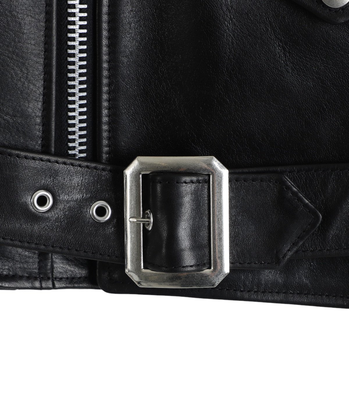Maison MIHARA YASUHIRO HORSE LEATHER DOUBLE ZIP JACKET VINTAGE MMY