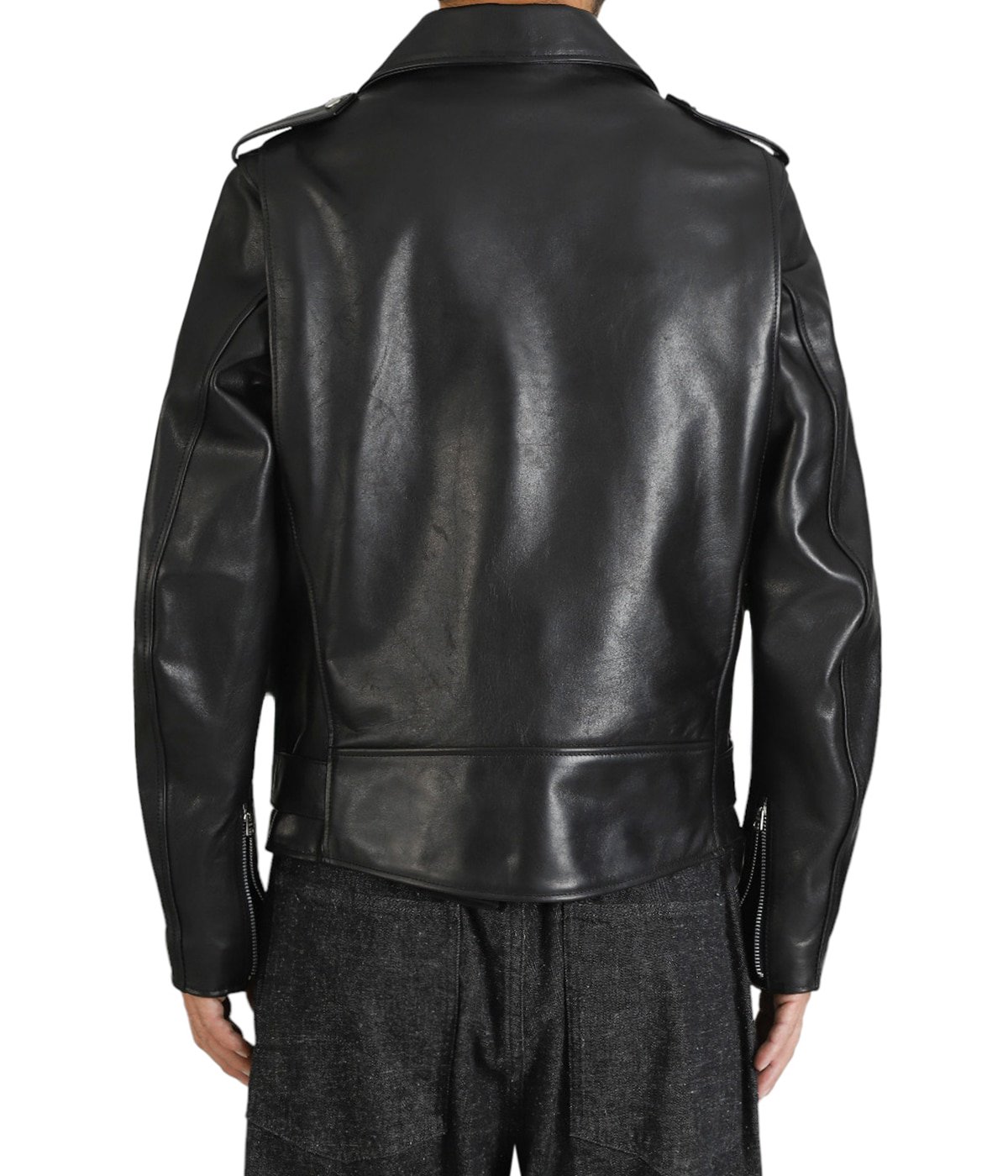 Maison Mihara Yasuhiro レザージャケット Maison MIHARA YASUHIRO HORSE LEATHER DOUBLE ZIP JACKET VINTAGE MMY