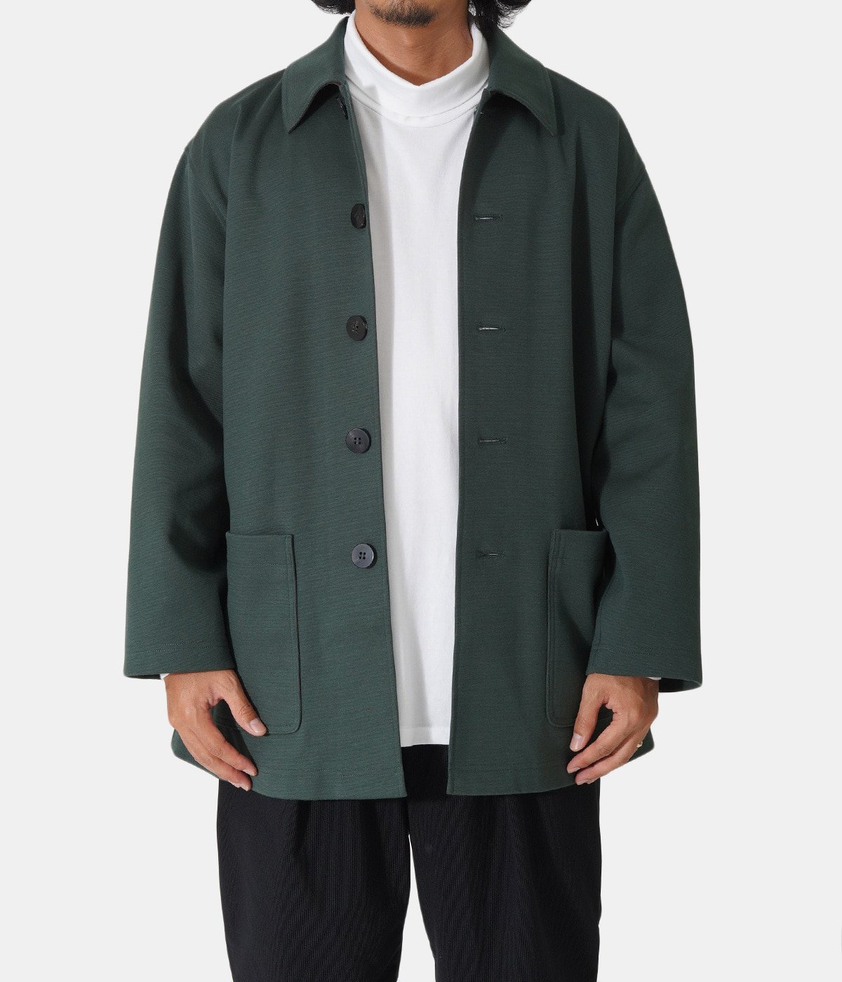 特売 cale カル Cotton Rib Half Coat ハーフ コート アウトレット販売