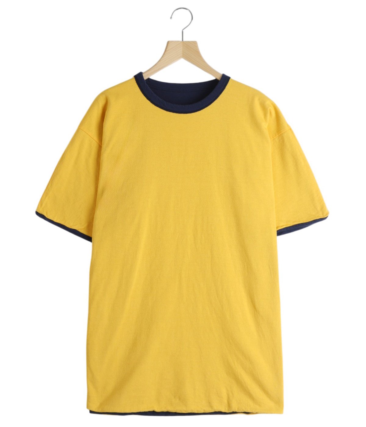 Champion RIPSAW 70 Tシャツ ブルー イエロー USN REVERSIBLE T-SHIRT | Champion(チャンピオン) / トップス