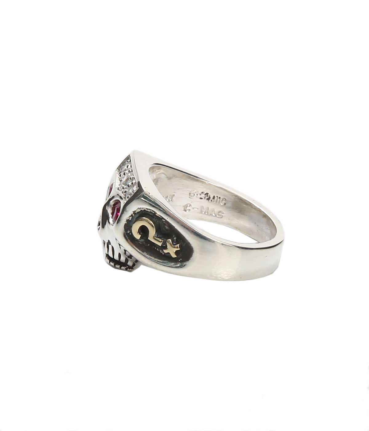 アクセサリーフラッシュポイント JIM SKULL RING  ENGRAVED  US7