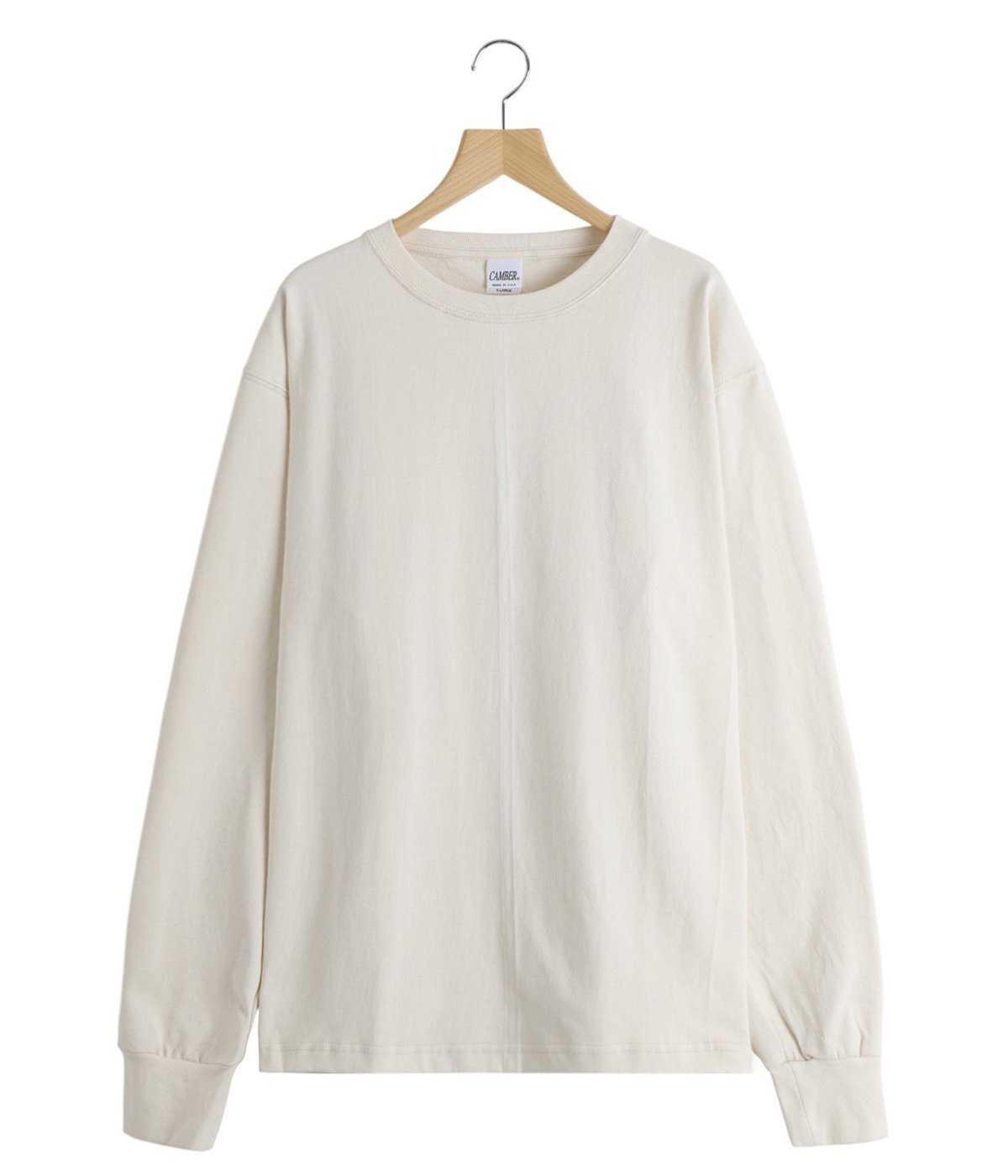 わお様AAKAM ホワイト 長袖トップス 8oz Max-Weight LONG SLEEVE (305) | CAMBER(キャンバー) / トップス