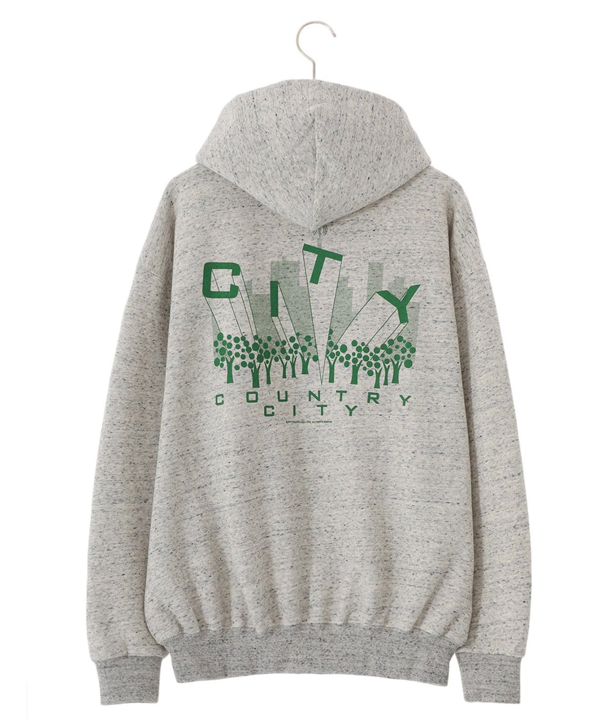 EMBROIDERED LOGO ZIP UP HOODIE | CITY COUNTRY CITY(シティー 