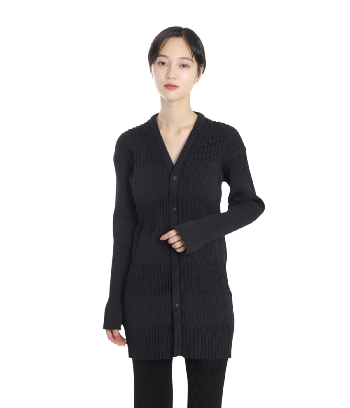 CFCL シーエフシーエルFLUTED CARDIGAN 黒 サイズ3 CFCL(シーエフシーエル)の通販 - Seltie セルティ