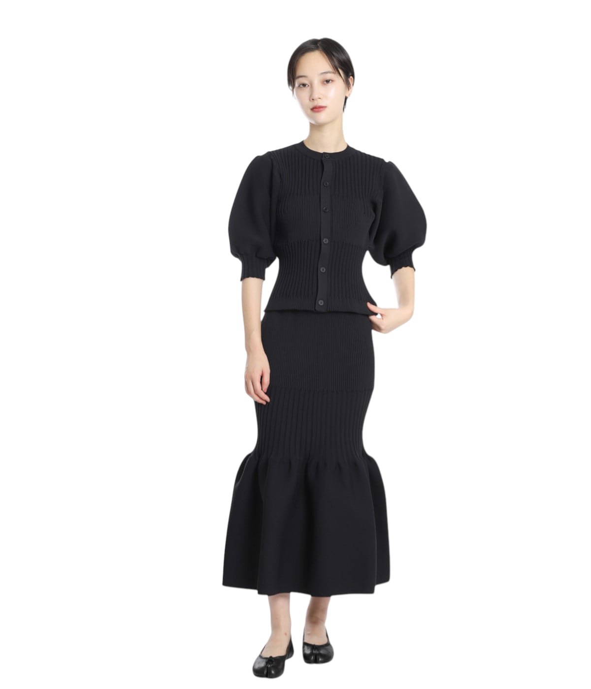 CFCL シーエフシーエル スカート ネイビー サイズ0 CFCL(シーエフシーエル) POTTERY SKIRTロングスカートCF003KG020