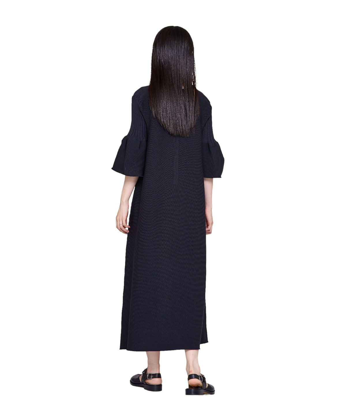 【レディース】POTTERY SHORT BELL SLEEVE FLARE DRESS