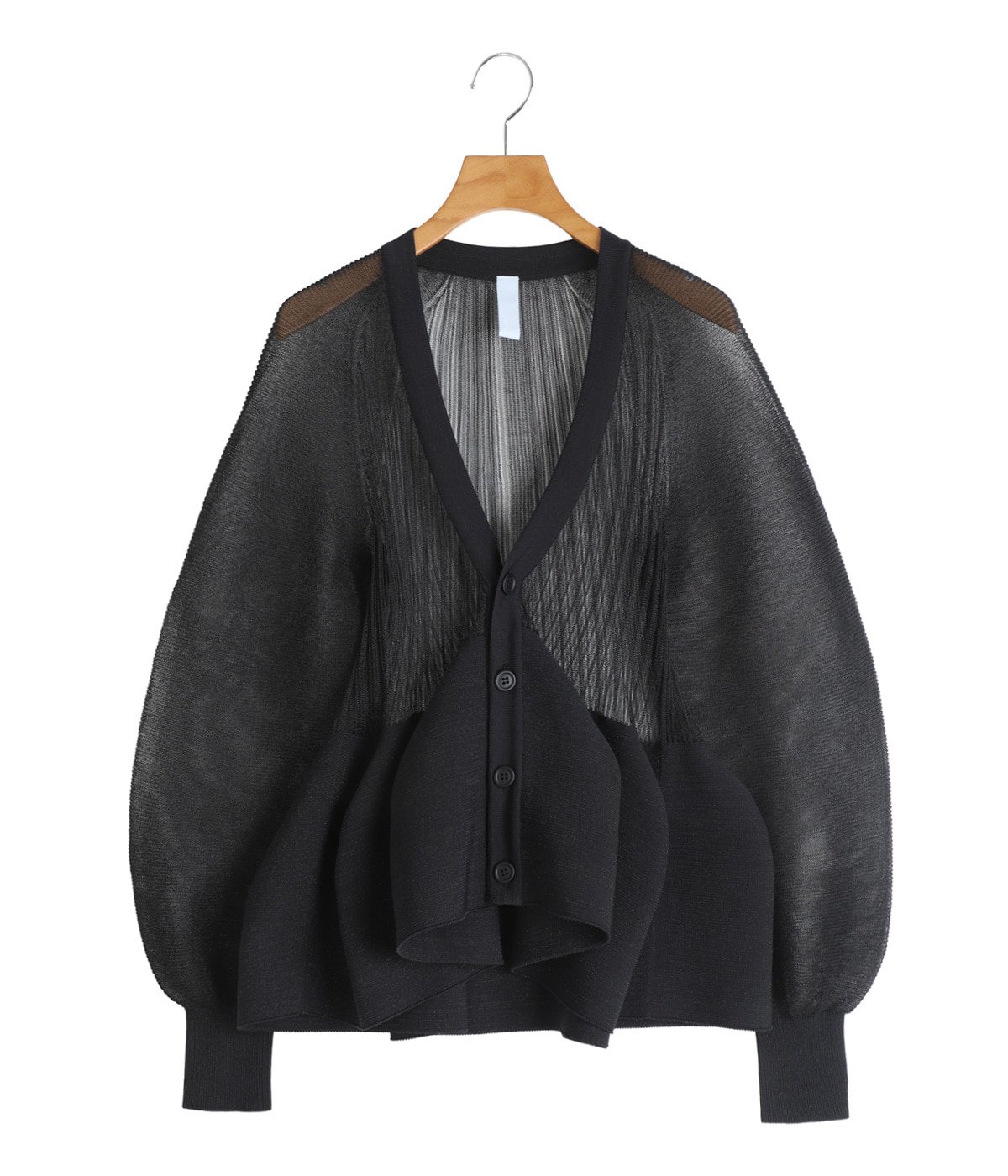 レディース】POTTERY LUCENT GLITTER PUFF SLEEVE CARDIGAN | CFCL