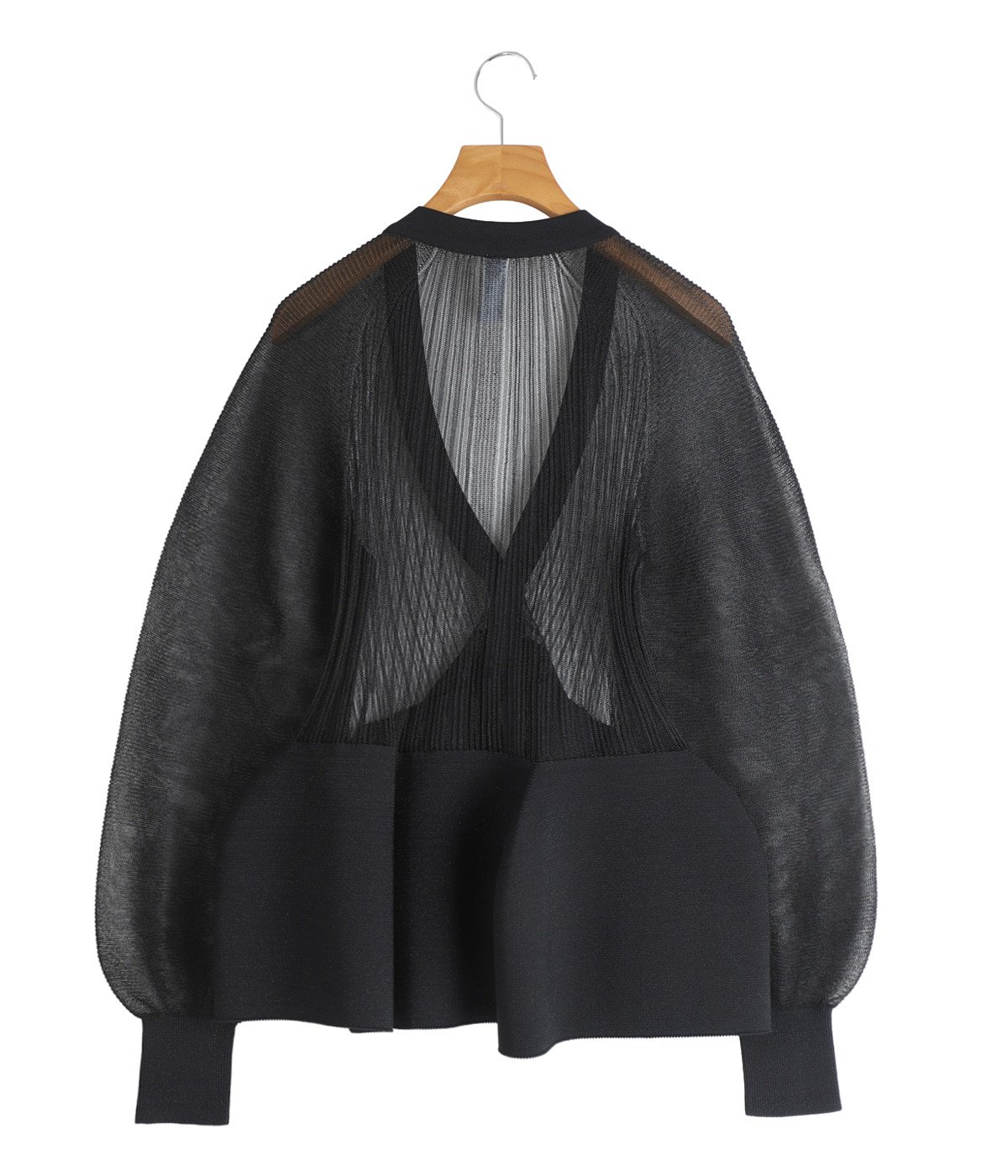 レディース】POTTERY LUCENT GLITTER PUFF SLEEVE CARDIGAN | CFCL