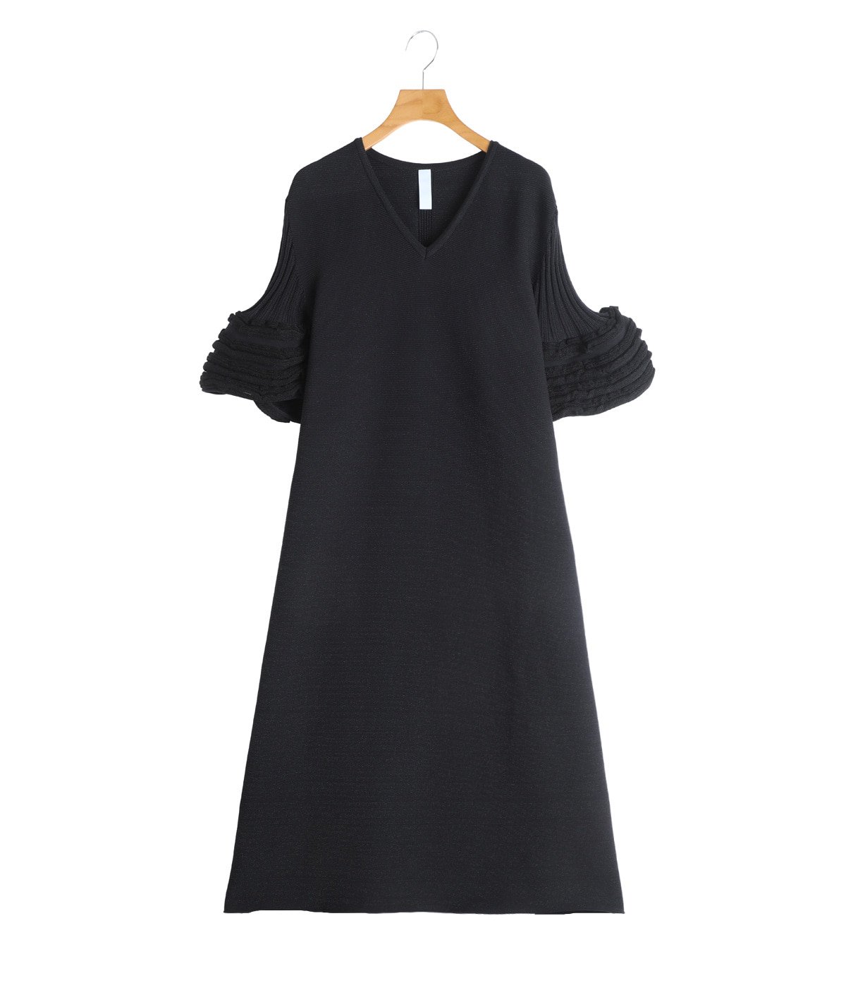 レディース】POTTERY SWELL GLITTER SHORT BELL SLEEVE FLARE DRESS
