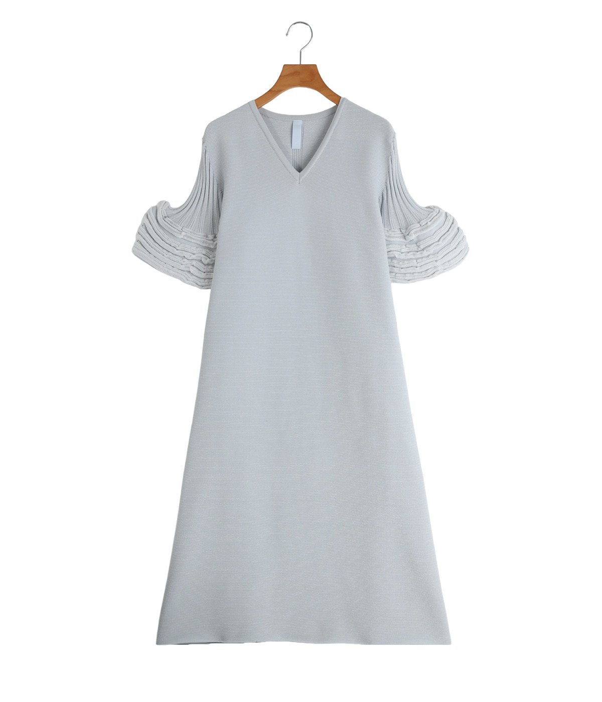 レディース】POTTERY SWELL GLITTER SHORT BELL SLEEVE FLARE DRESS