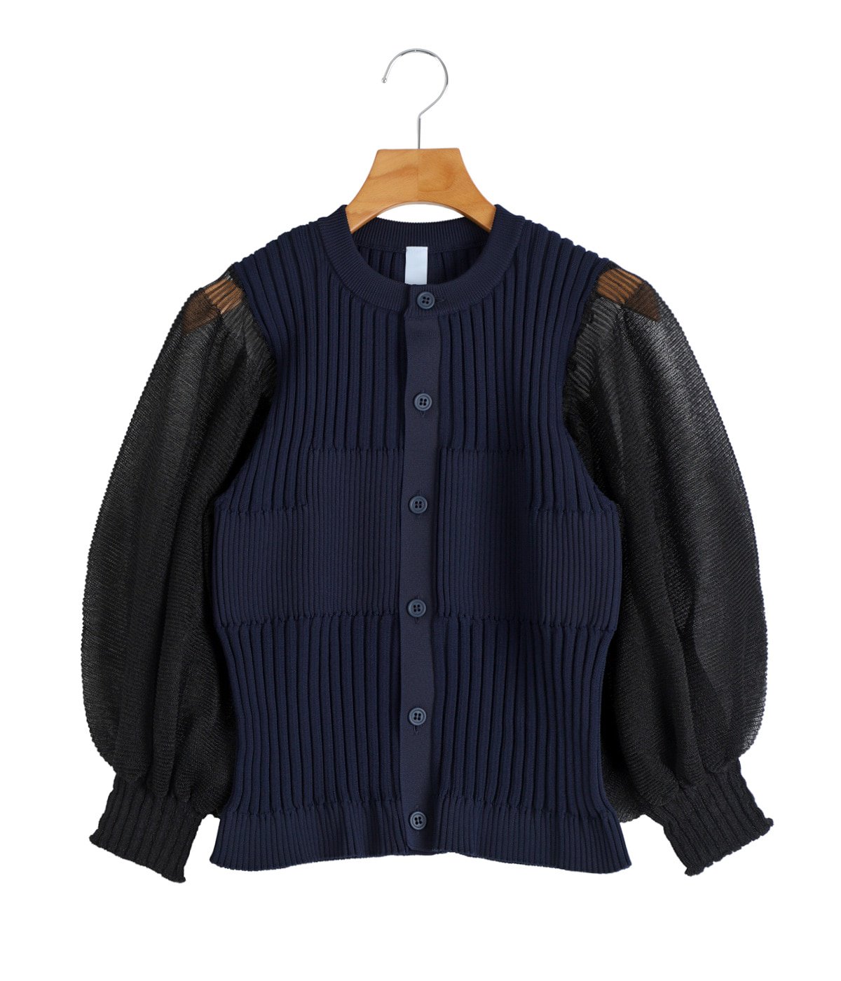 レディース】FLUTED LUCENT PUFFSLEEVE CARDIGAN | CFCL(シーエフ