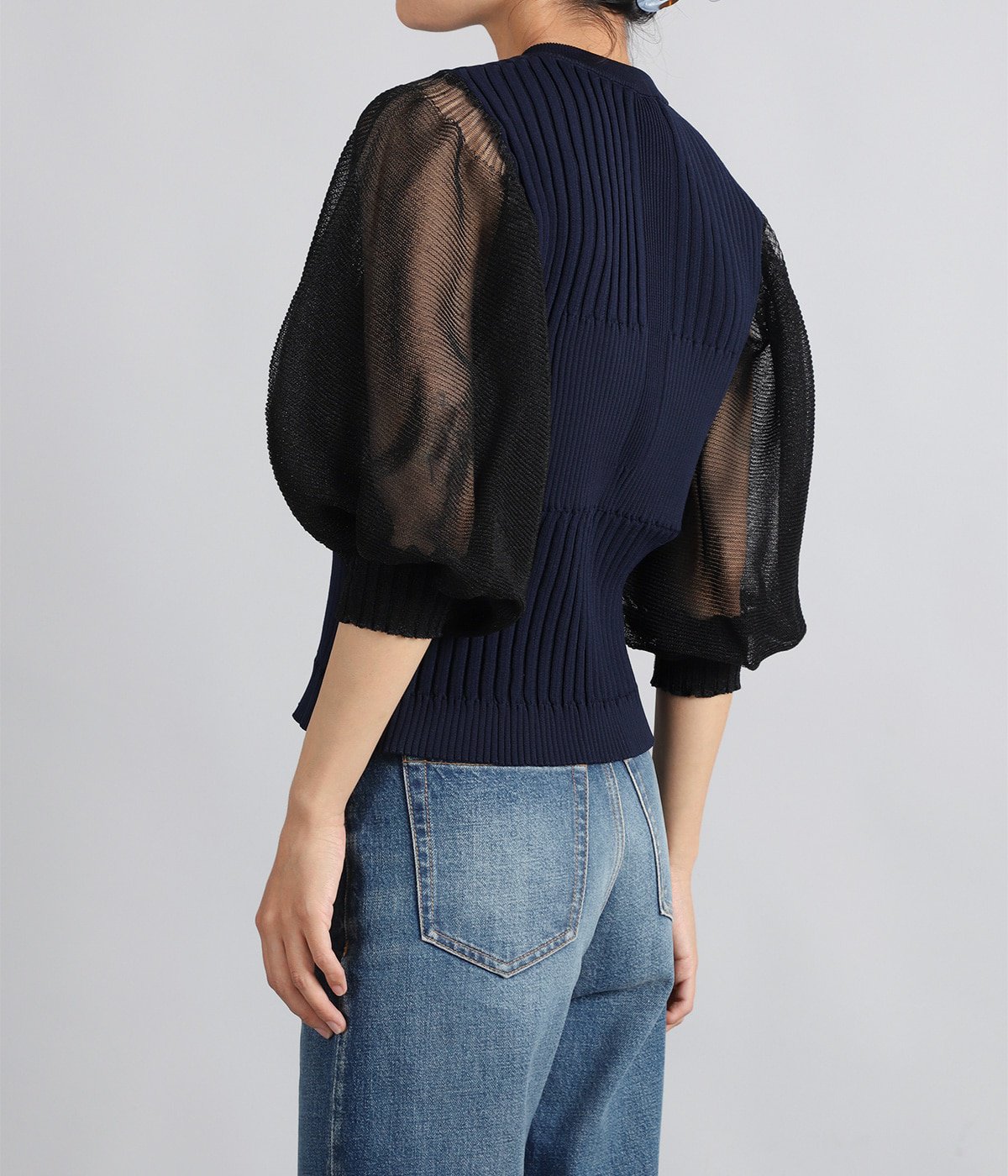 レディース】FLUTED LUCENT PUFFSLEEVE CARDIGAN | CFCL(シーエフ