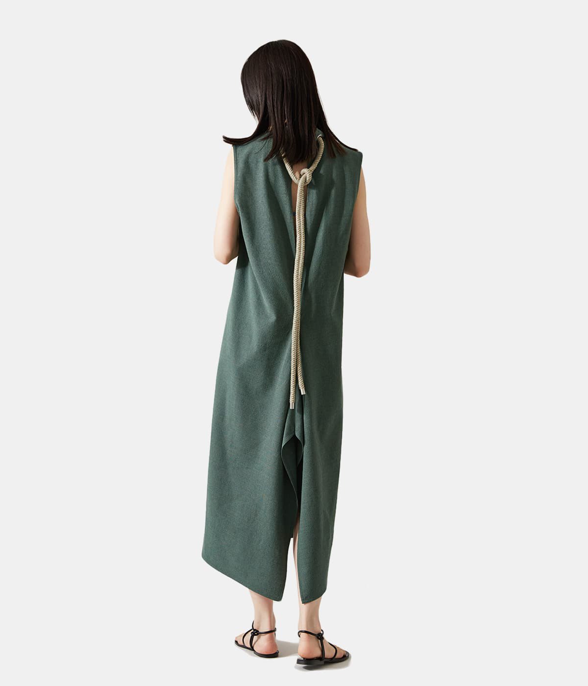 Zeta Sheer Embellished Long Sleeve A-Line Mini Dress in Almond