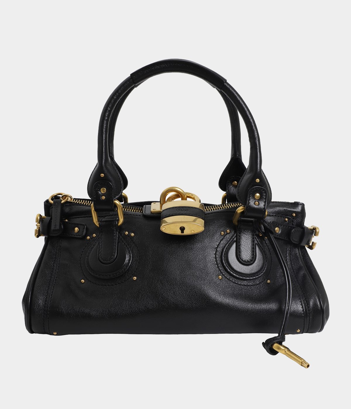 未使用 Chloe クロエ タンクトップ バナナ柄 XS グレインレザー製Paddingtonスモールバッグ 青 - Chloé