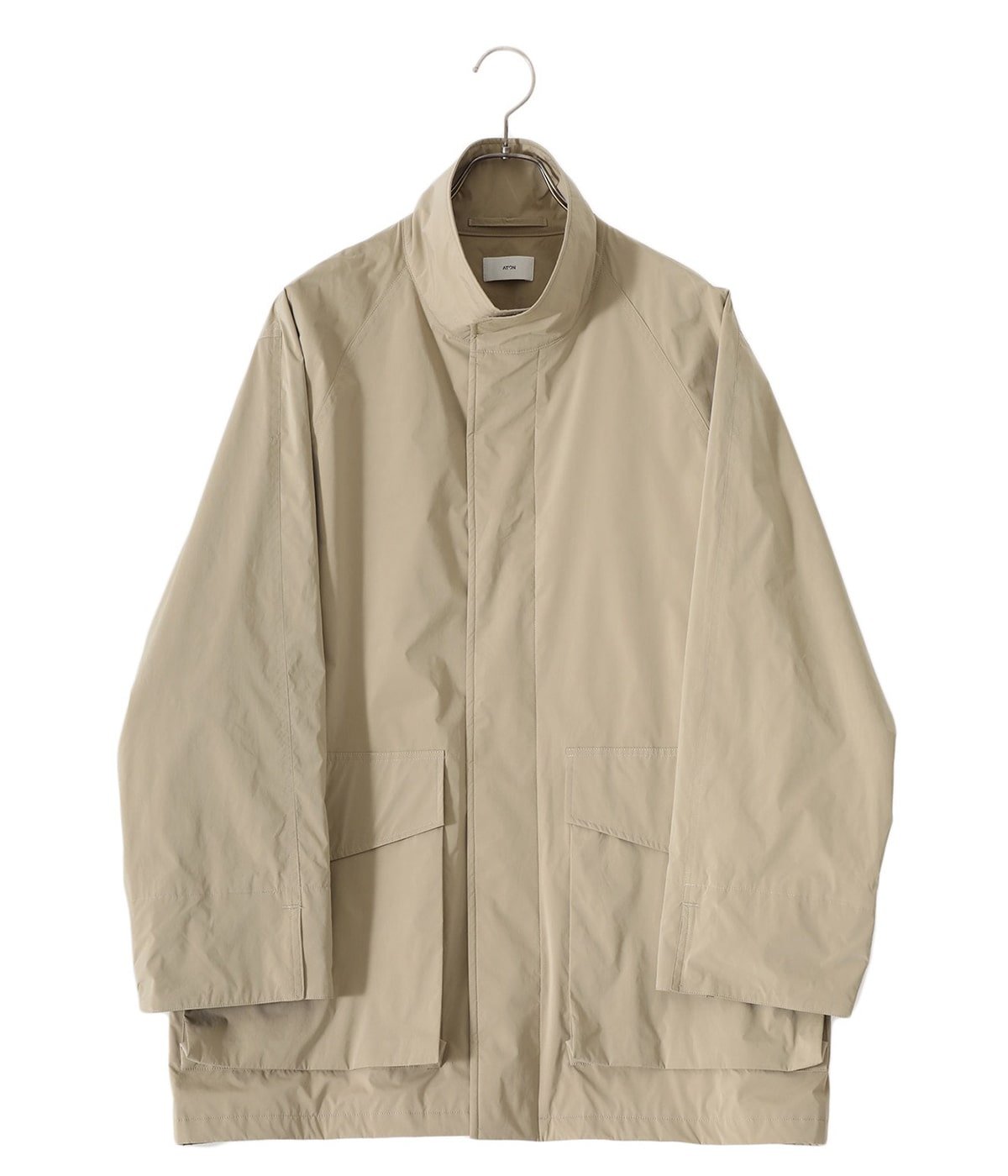 ATON 23SS VENTILE SUEDE STAND FIELD COAT