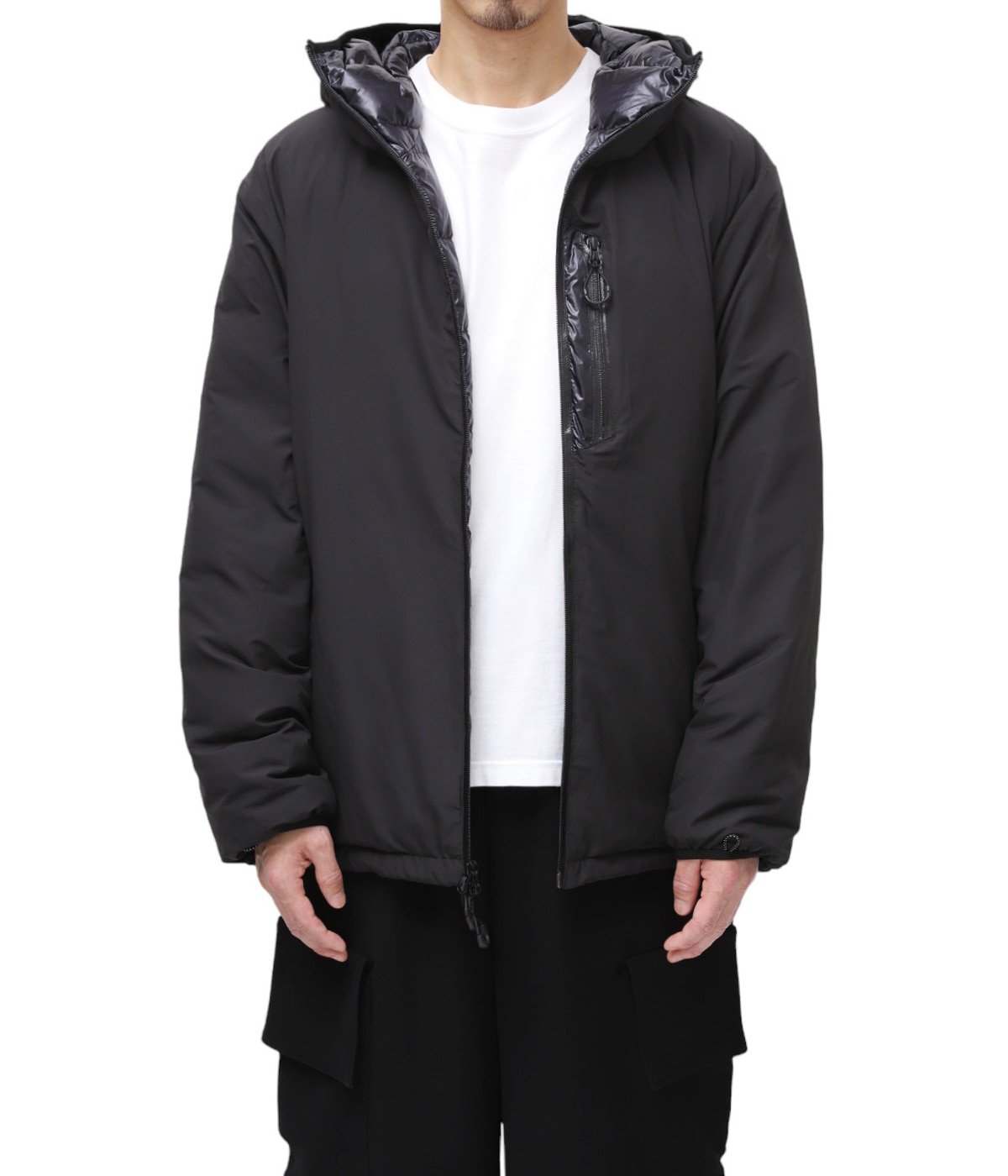 ブラックCMF OUTDOOR GARMENT PUFF HOODIE DOWN XL - dcnationtours.com