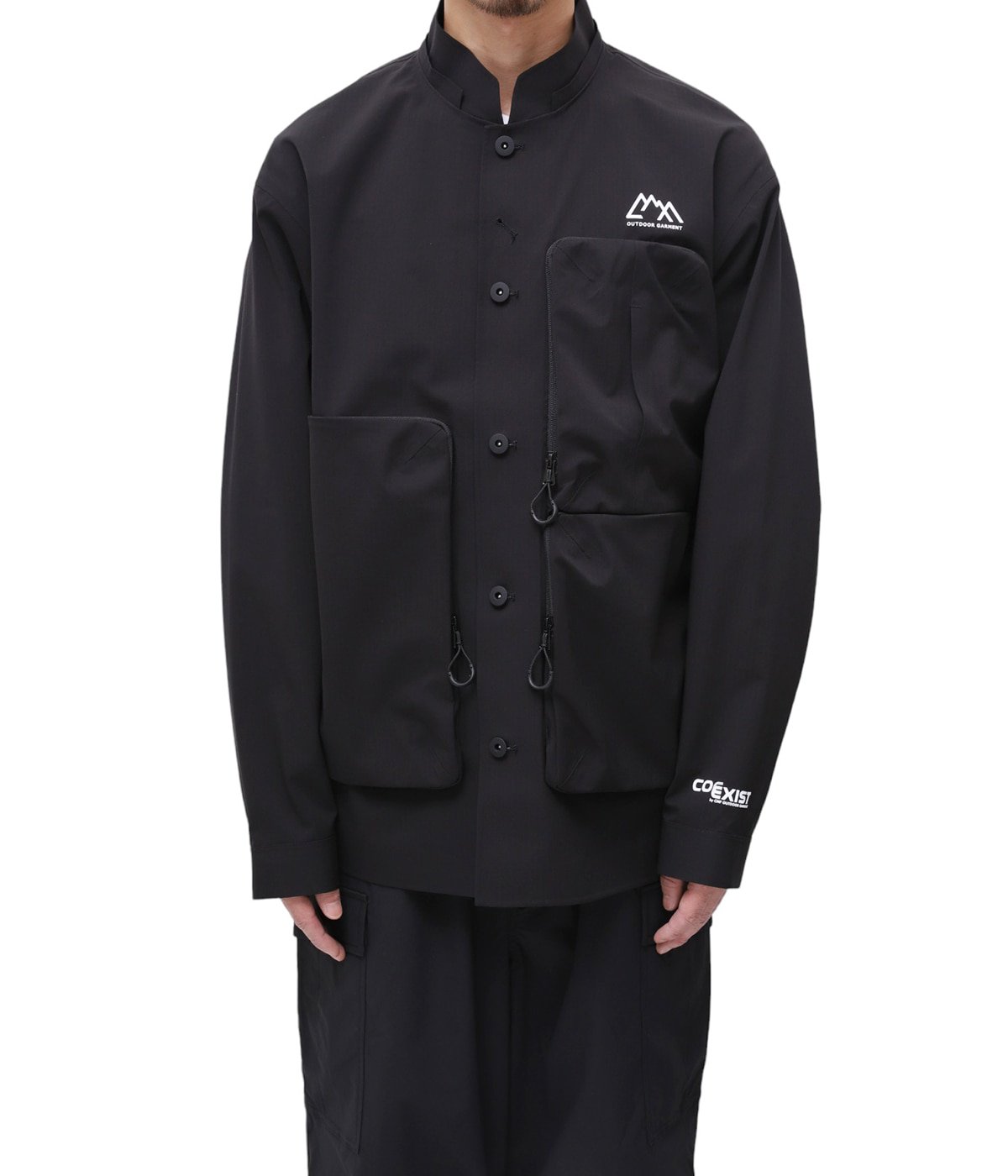 メンズ NULLUS ブラウン Multi-Form Aero Collar ジャケット