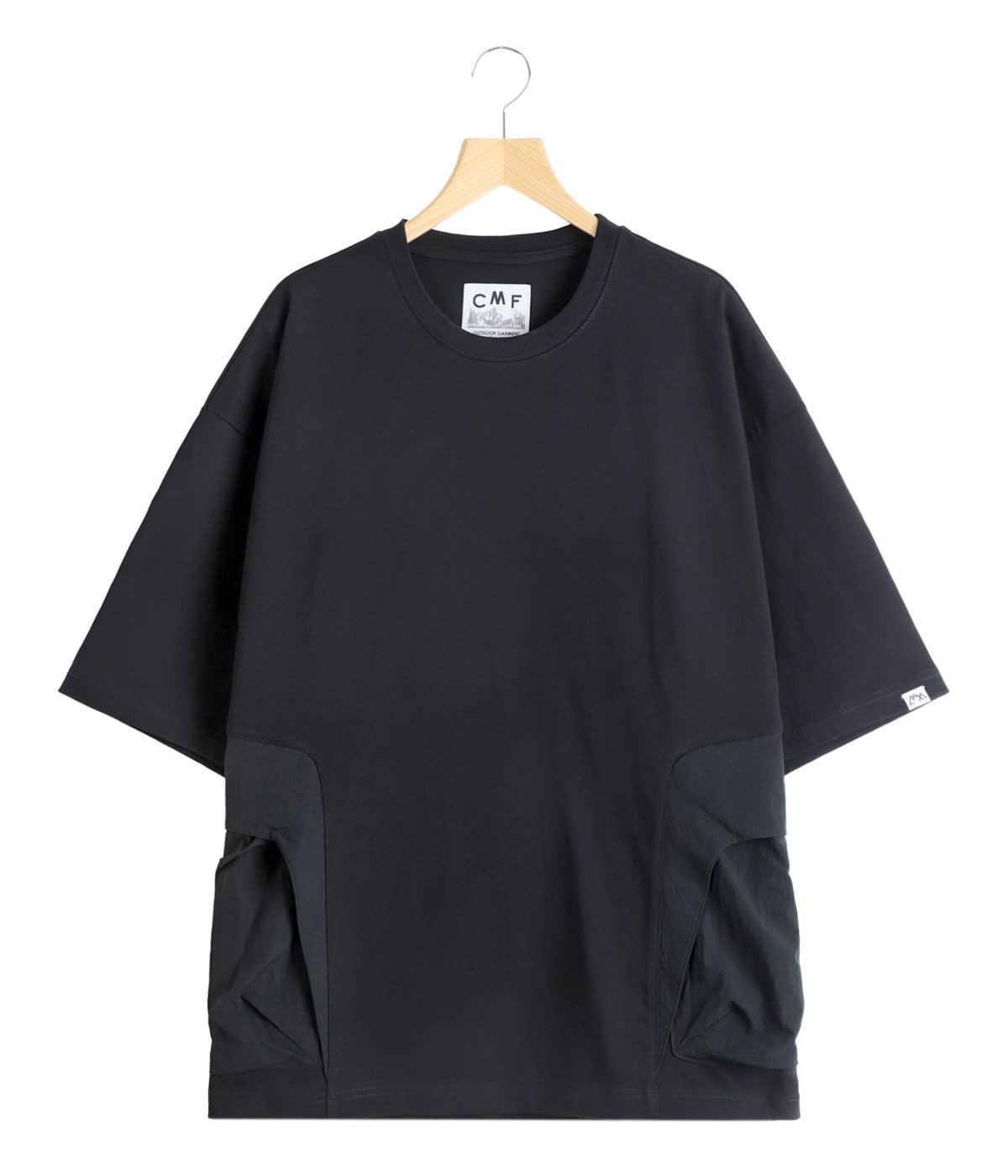 コンフォートエンブレイスメント BIG SLEEVE カットソー 半袖 F 黒 PHANTOM TEE MOD S/S | CMF OUTDOOR GARMENT(シーエムエフ アウトドア