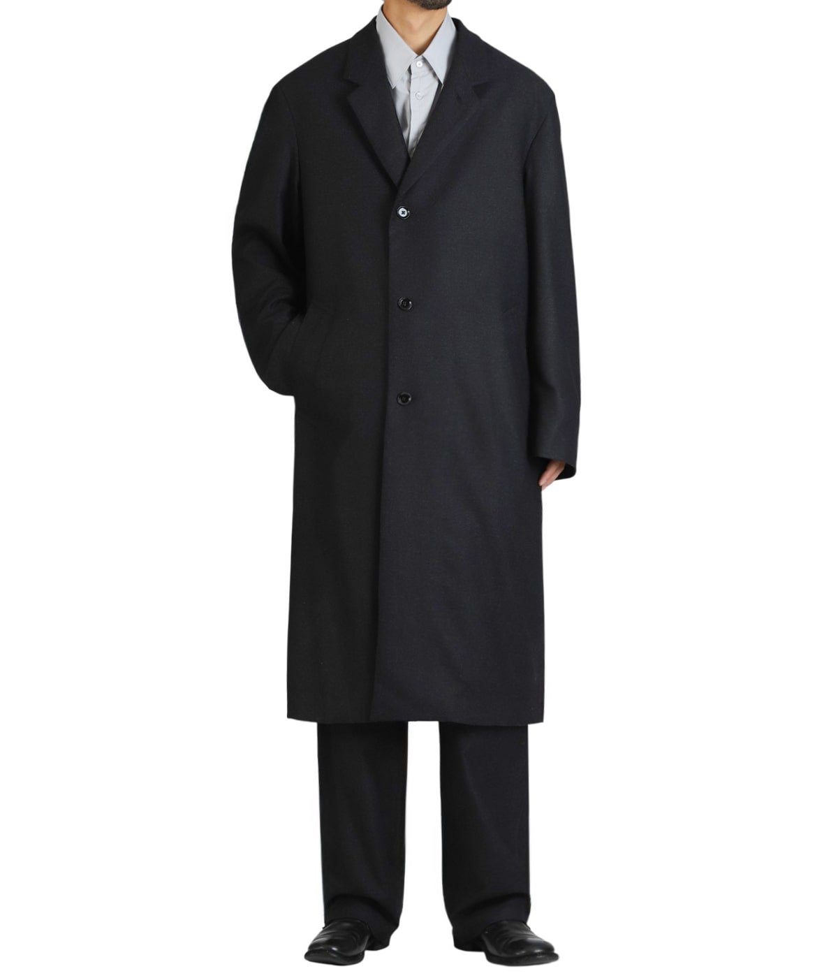 LEMAIRE ルメール チェスターコート ロングコート ネイビー 46 SOFT CHESTERFIELD COAT | LEMAIRE(ルメール) / アウター コート
