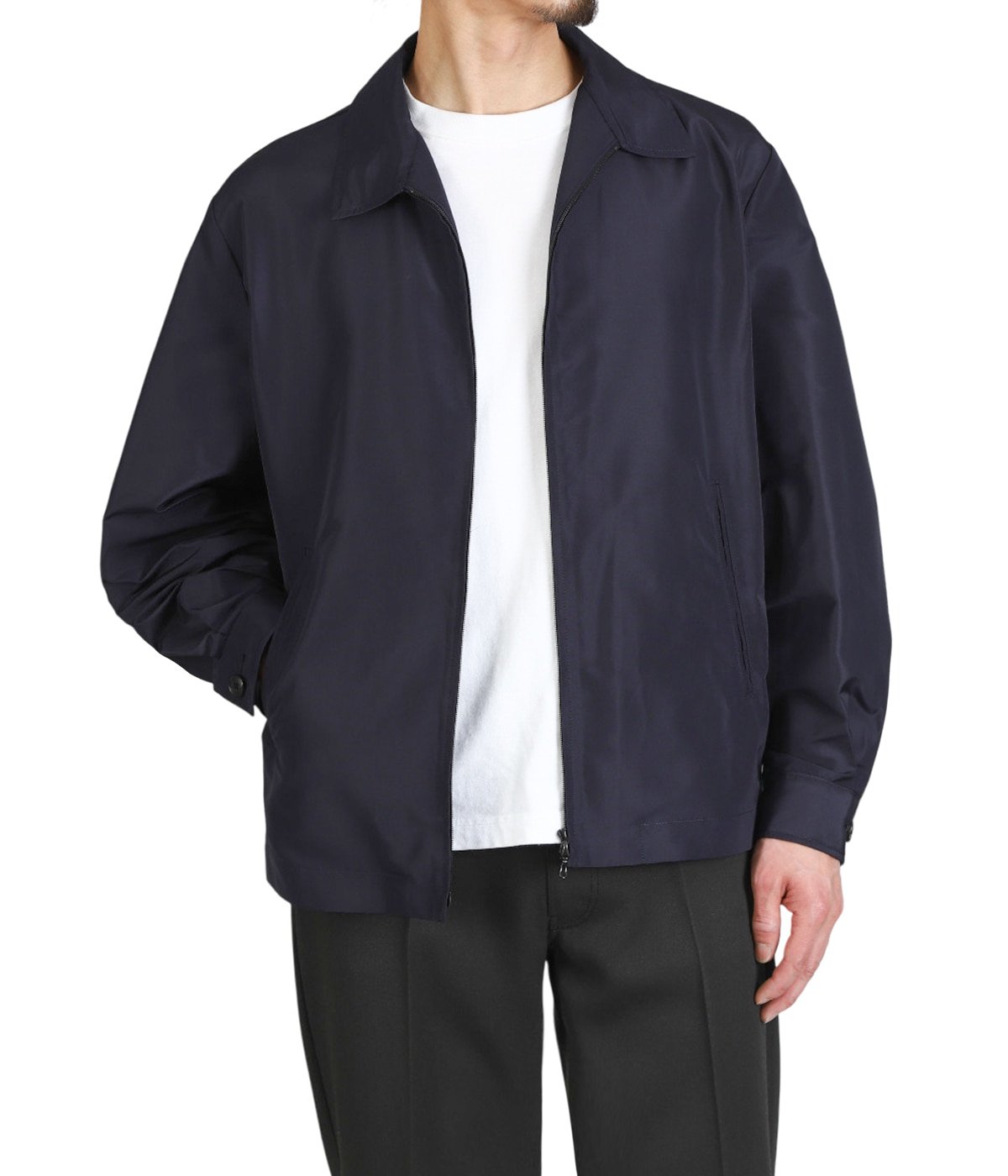 heugn silk winston サイズ:3 HEUGN（ユーゲン）Winston シルクポリエステルグログランブルゾン