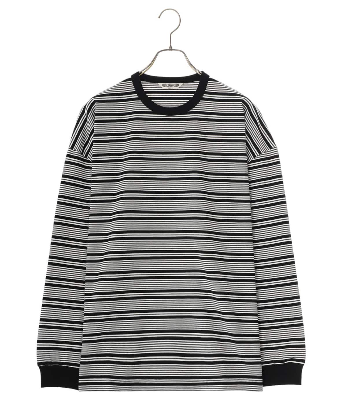 Supima Border Oversized L/S Tee - Tシャツ/カットソー(七分/長袖)