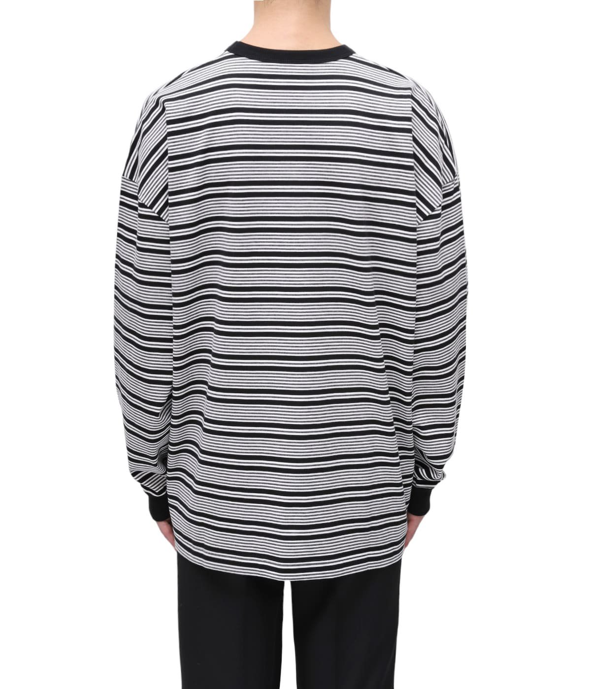 Supima Border Oversized L/S Tee | COOTIE PRODUCTIONS(クーティー