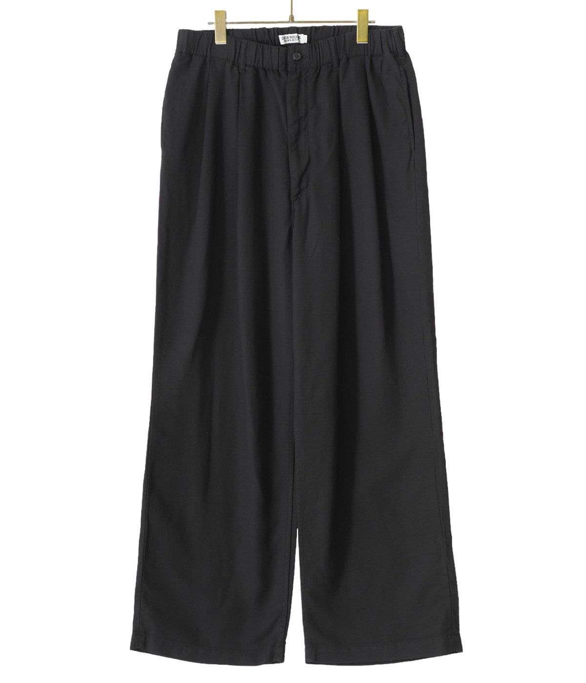 Garment Dyed Double Cloth 2 Tuck Wide Easy Trousers | COOTIE