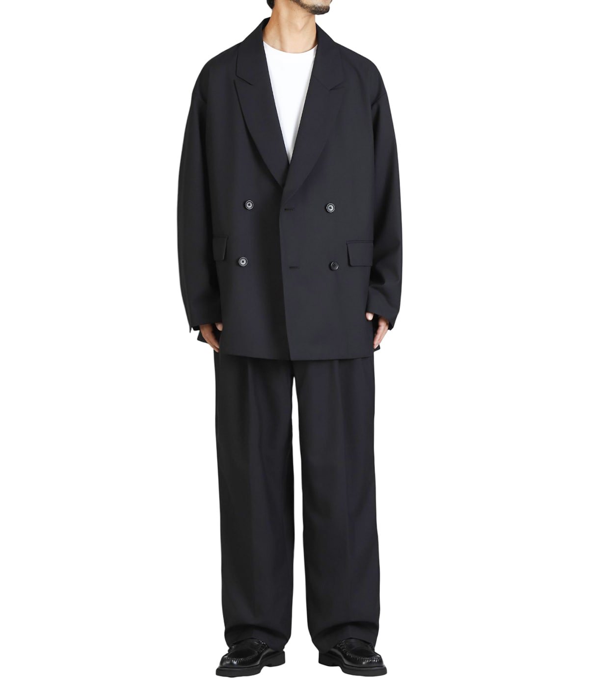 【ゆん様】COOTIE 25AW T/W Trousers ブラック M 美品 T/W Saxony 2 Tuck Wide Easy Trousers | COOTIE PRODUCTIONS