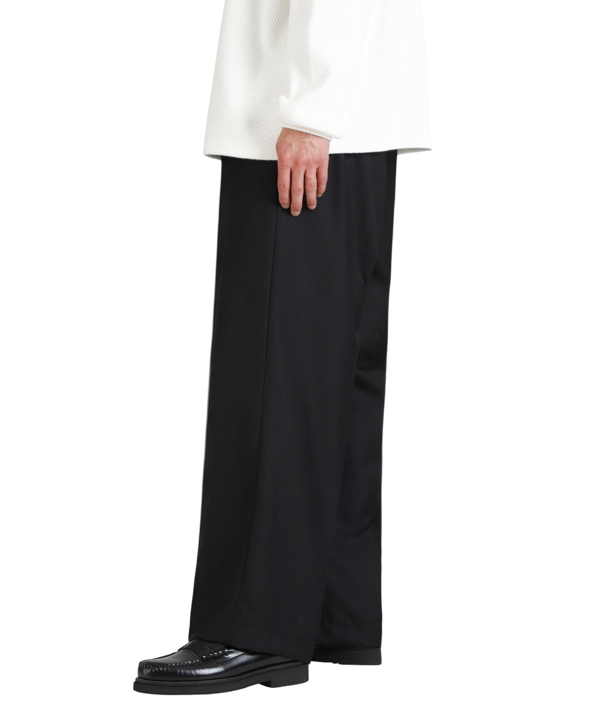 TECHWOOL Intuck Wide Easy Trousers | COOTIE PRODUCTIONS(クーティー 