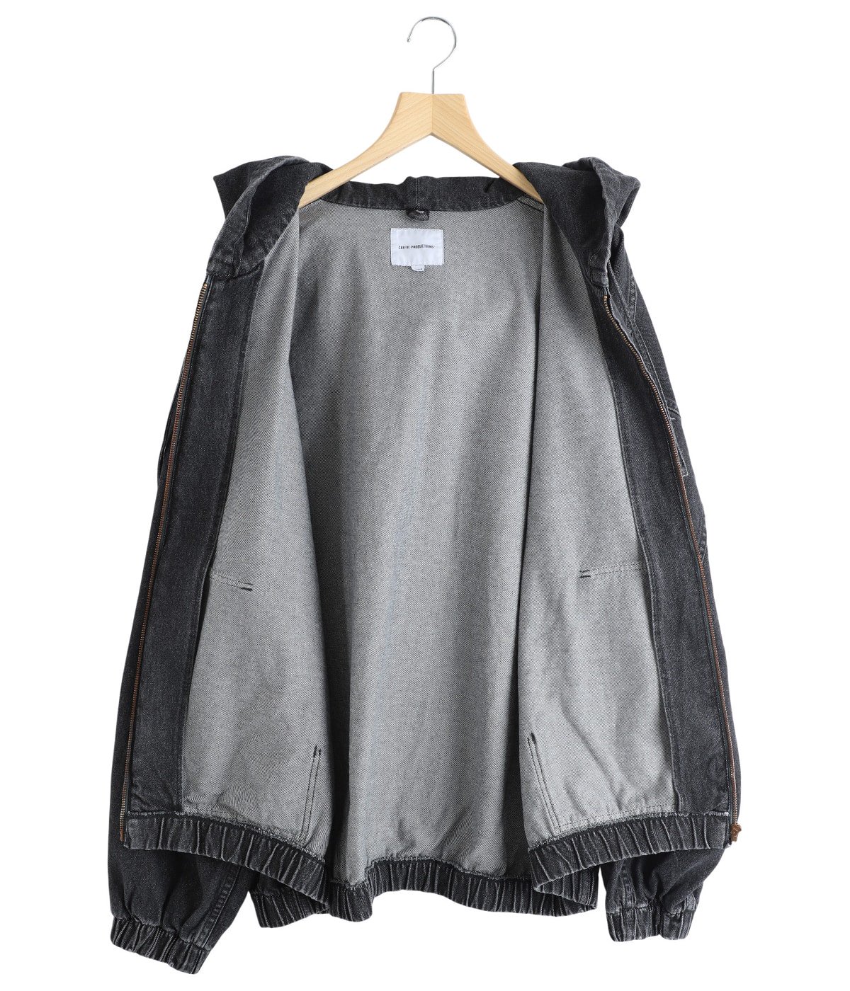 12.5oz Denim Zip Up Hooded Jacket | COOTIE PRODUCTIONS