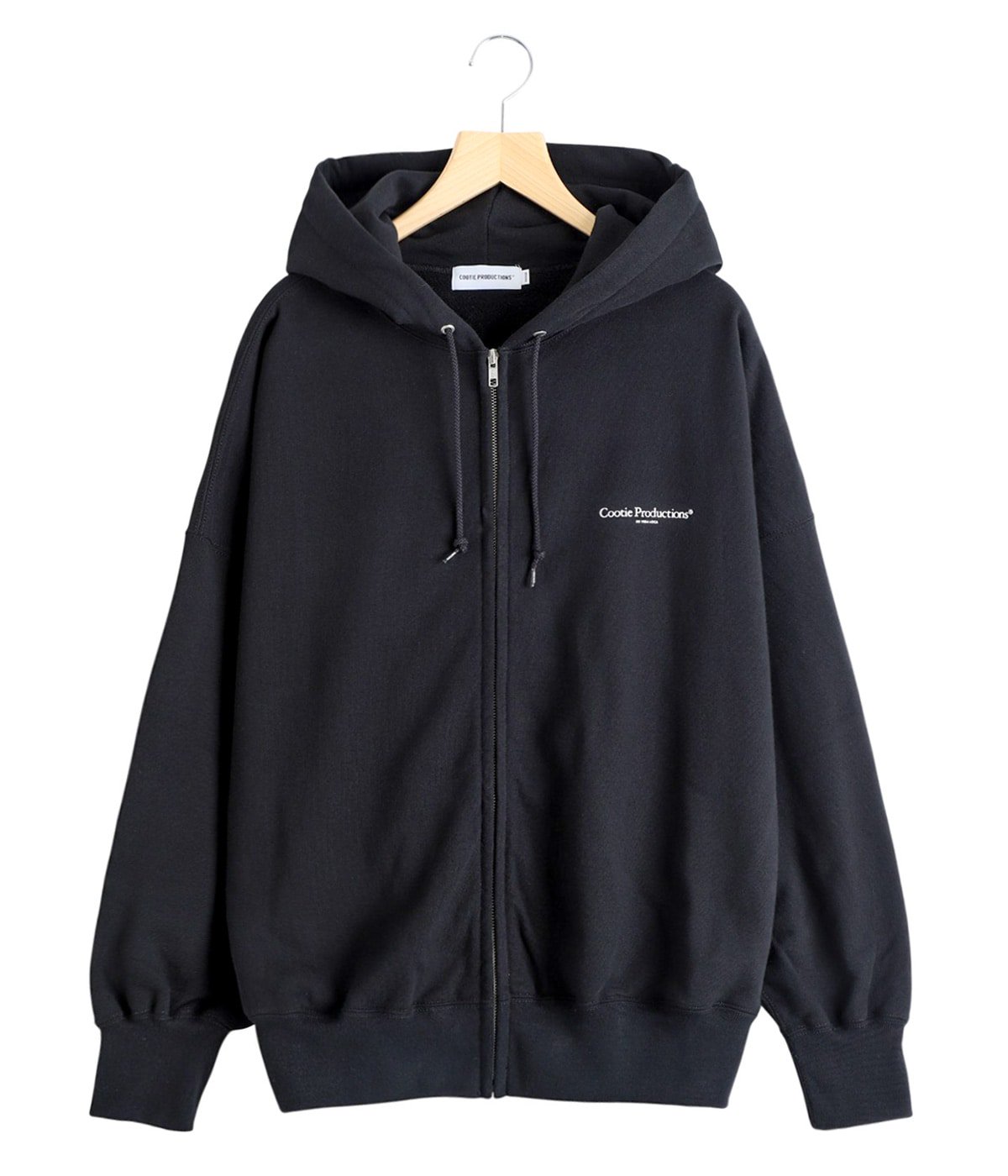 Cootie Productions ブラックパーカー M Plain Sweat Zip Hoodie | COOTIE PRODUCTIONS(クーティー