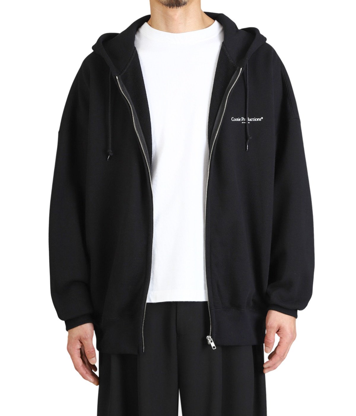 COOTIE 黒 フード付きパーカー COOTIE PRODUCTIONS/Dry Tech Oversized Sweat Zip Up Hoodie（Black