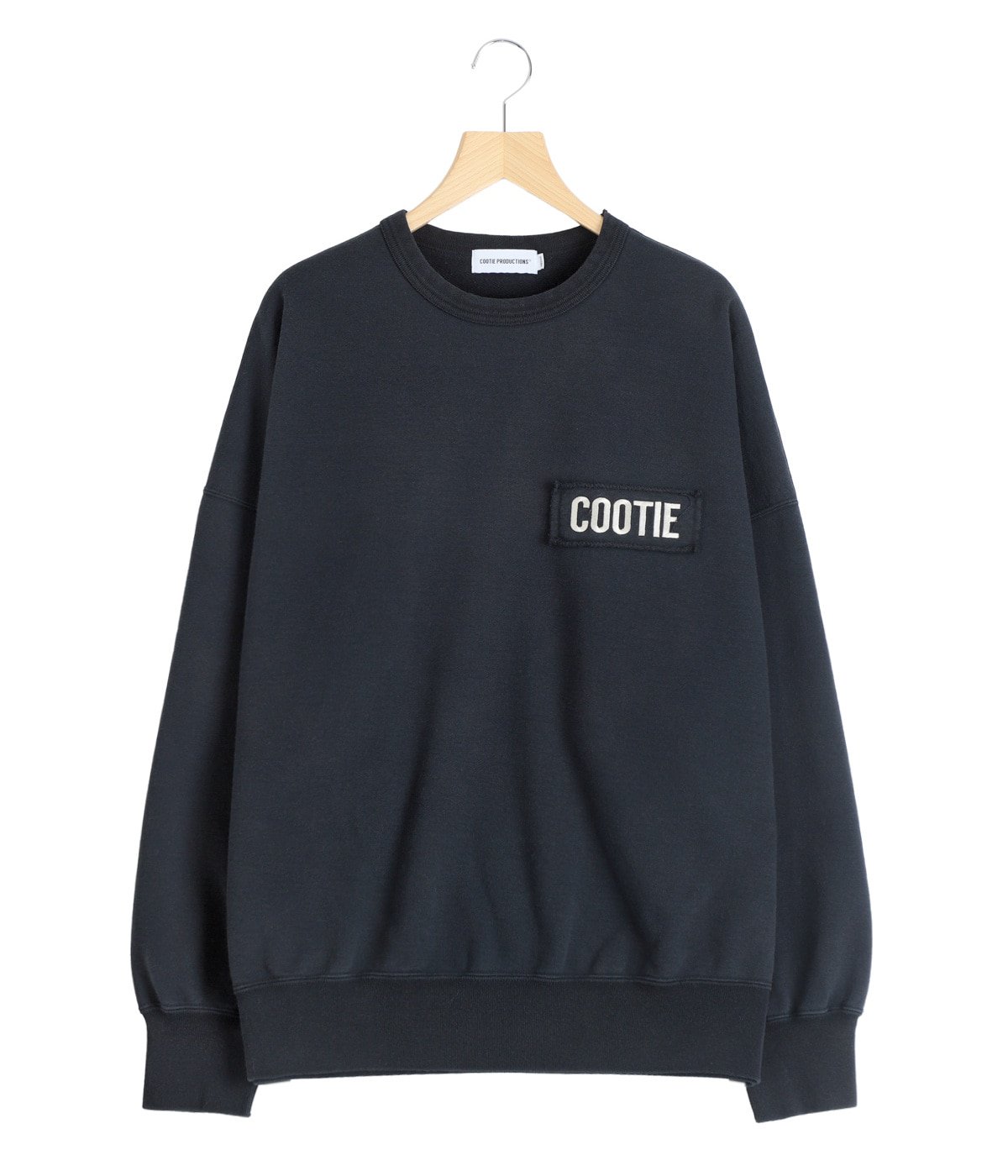 COOTIE PRODUCTIONS ブラック クルーネック スウェット S AD Processing Sweat Crew | COOTIE PRODUCTIONS(クーティー
