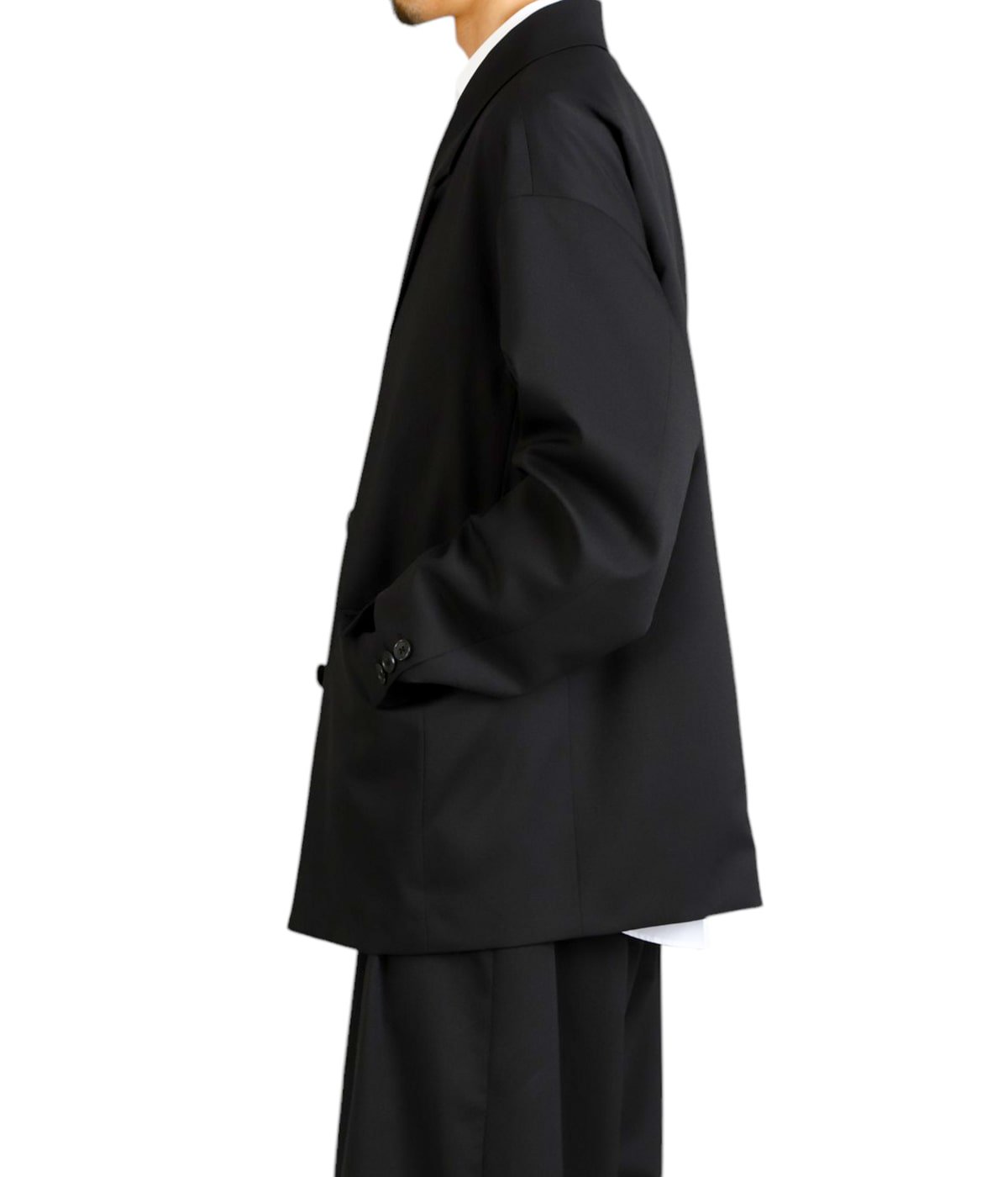 Comfort Merino Saxony Double Breasted Jacket | COOTIE
