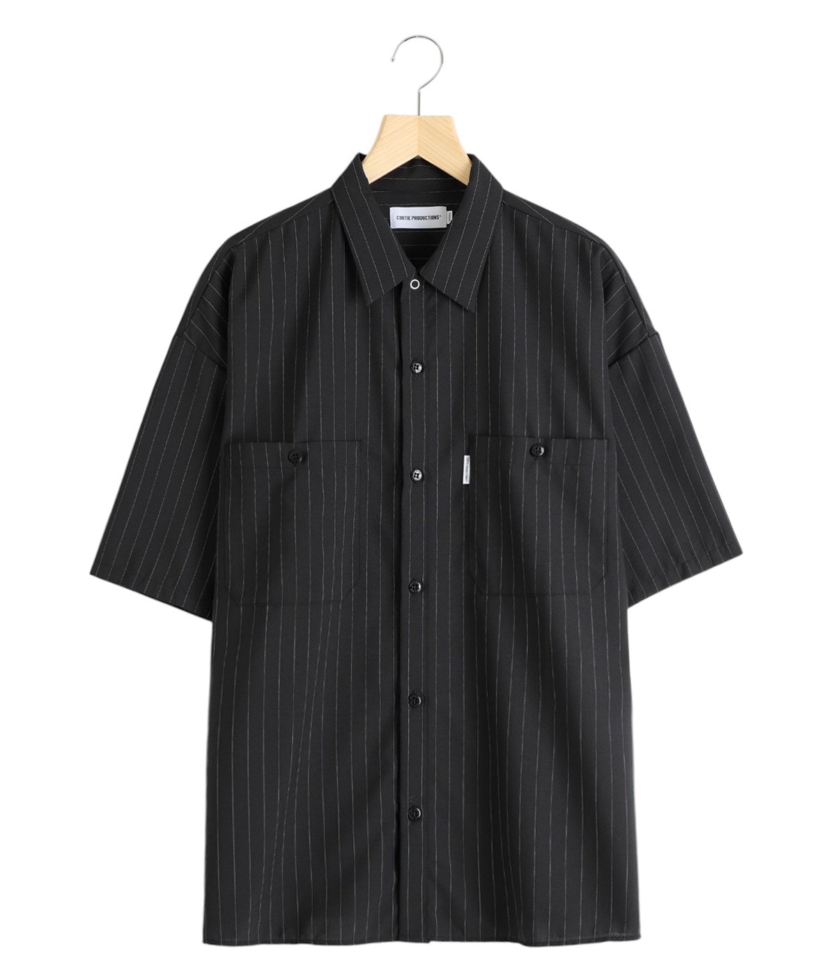 COOTIE 「T/W Gabardine Work L/S Shirt」 オープンカラー