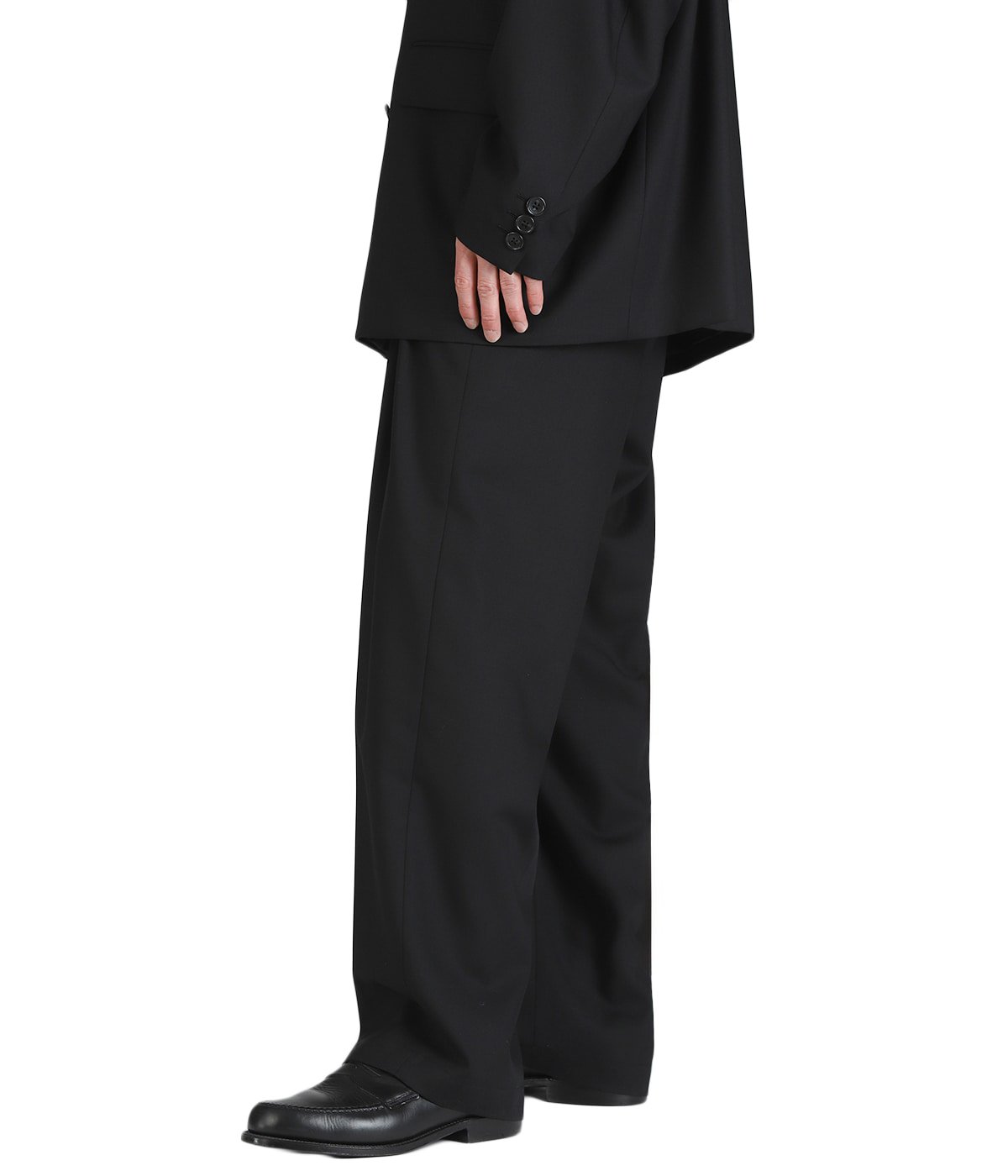 T/W Twill 2 Tuck Wide Easy Trousers | COOTIE PRODUCTIONS