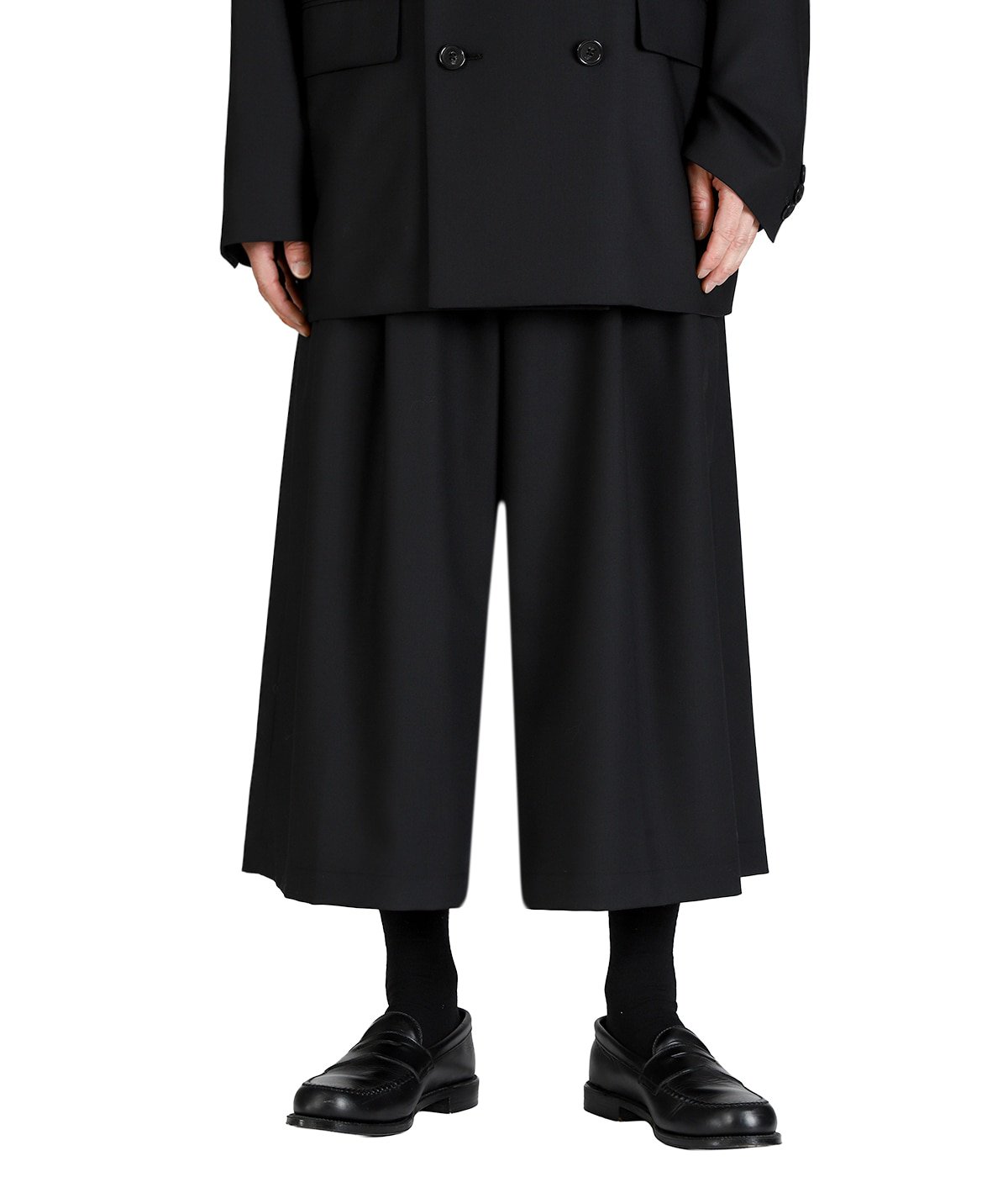 T/W Twill Shin Cut Wide Easy Trousers | COOTIE PRODUCTIONS