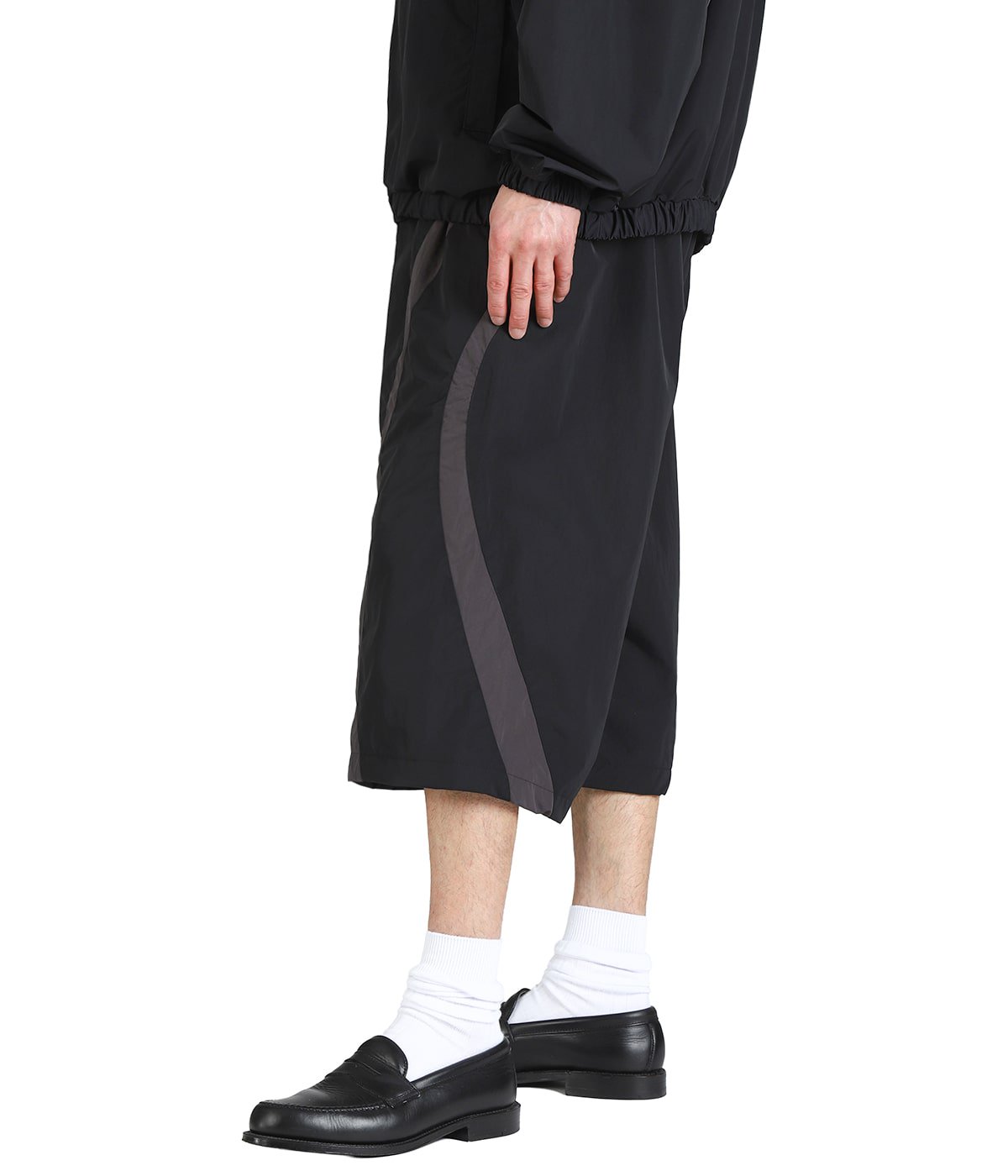 Nylon Paneling Shin Cut Wide Track Pants | COOTIE PRODUCTIONS
