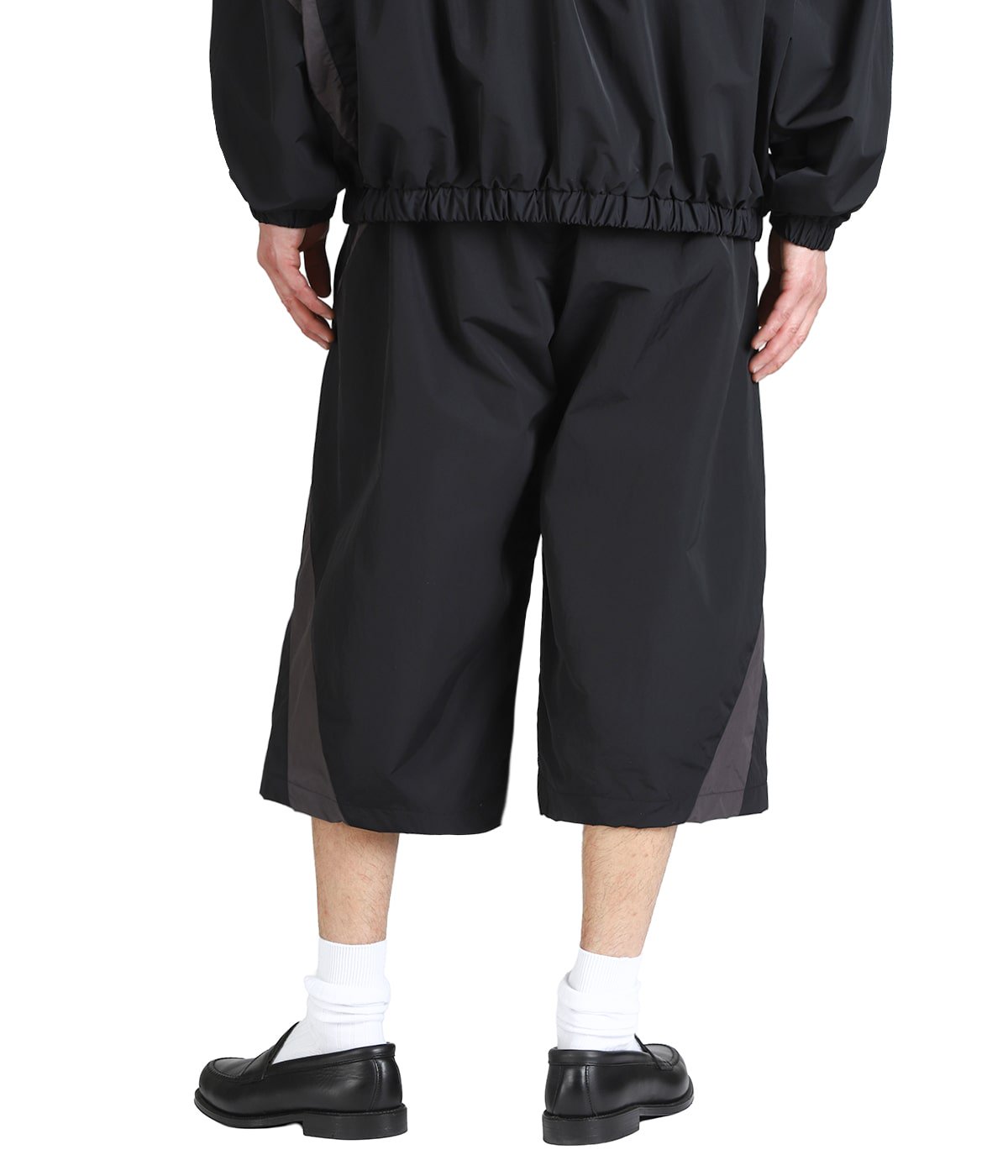 Nylon Paneling Shin Cut Wide Track Pants | COOTIE PRODUCTIONS